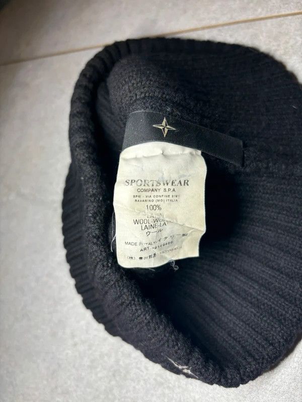 Stone Island Vintage Stone Island Beanie Hat 100% Wool logo y2k Size ONE SIZE - 3 Thumbnail