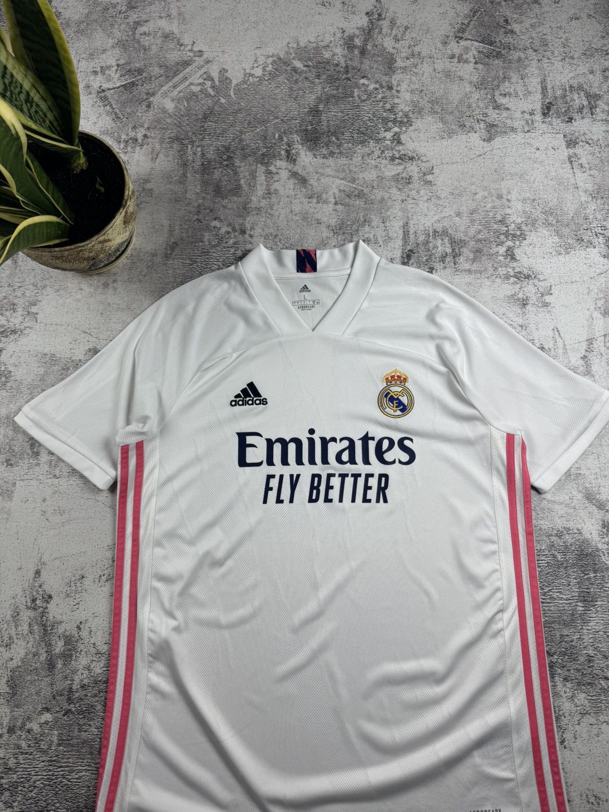 Adidas Real Madrid 2020/2021 Adidas Home White Kit La Liga Jersey Blockcore T Shirt Tee Size US L / EU 52-54 / 3 - 4 Thumbnail