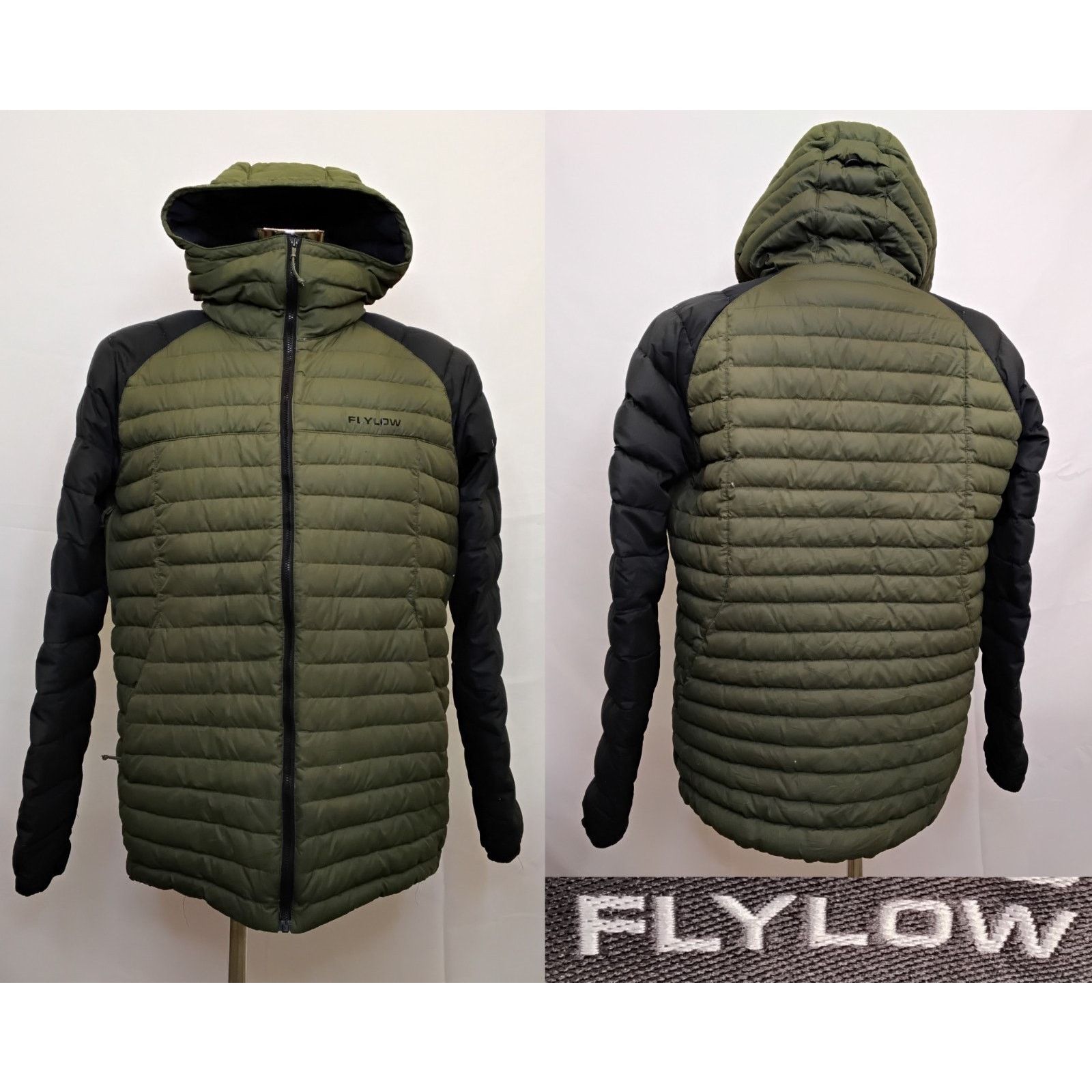 Flylow Flylow Goose Down Puffer Jacket Men's L Green/Black 600 FP Size US L / EU 52-54 / 3 - 1 Thumbnail