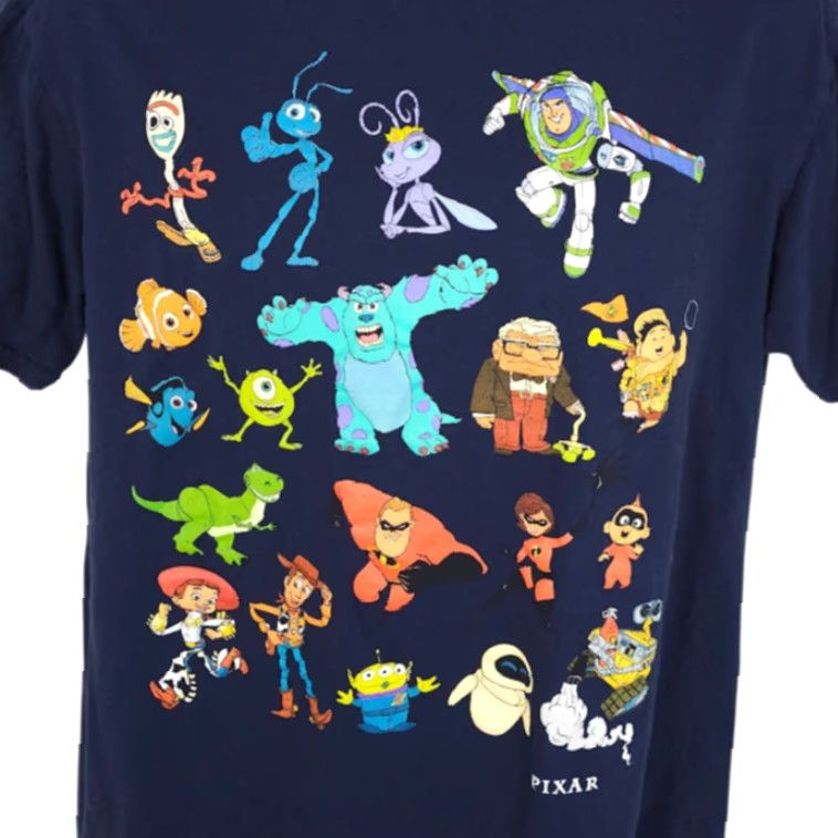 Disney **Blue Monsters Inc Up Pixar Characters T-Shirt Mens Large** User: **Blue Monsters Inc Up Pixar Characters T-Shirt Mens Large** Size US L / EU 52-54 / 3 - 2 Thumbnail