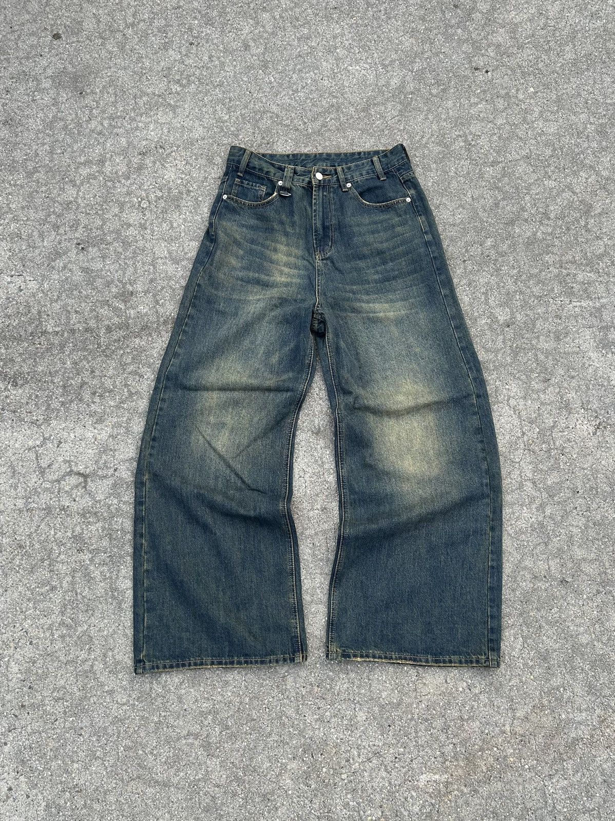 Japanese Brand × Vintage Wide Leg Baggy Vintage Jeans Size US 28 / EU 44 - 1 Thumbnail