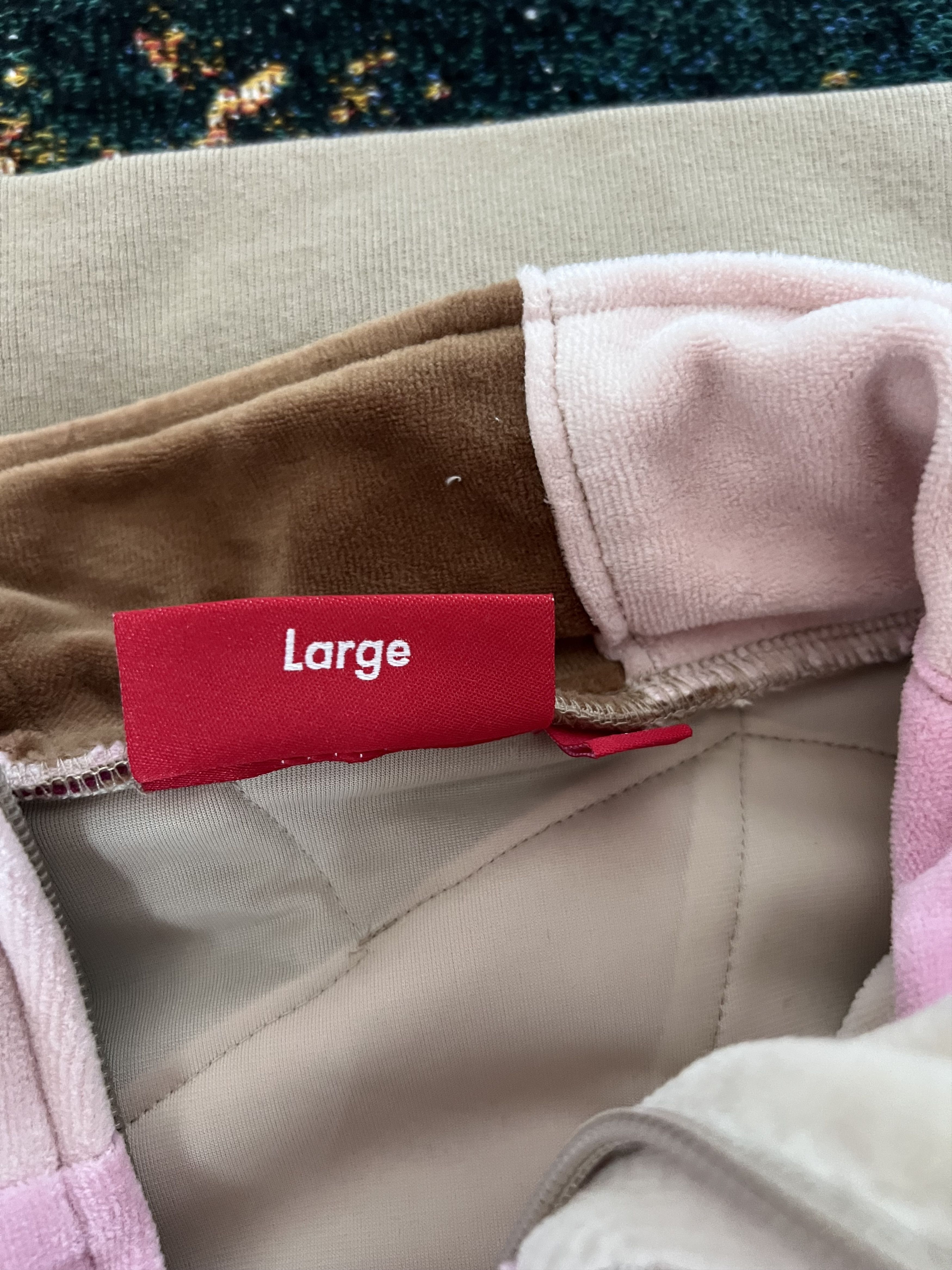 Supreme Supreme Patchwork Velour Track Jacket in Tan Size US L / EU 52-54 / 3 - 9 Thumbnail
