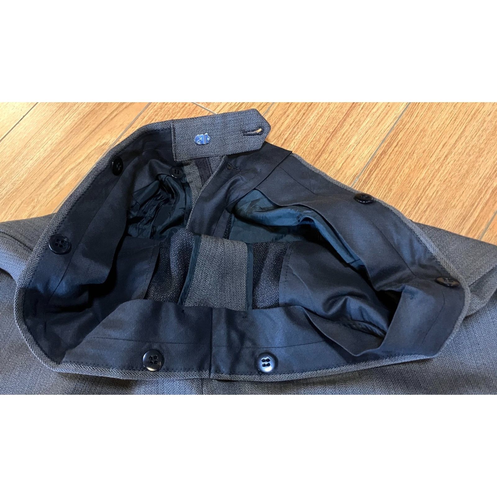 Joseph Abboud Vtg Joseph Abboud Suit 41L 100% Wool Charcoal - Nordstrom Size 40L - 8 Thumbnail