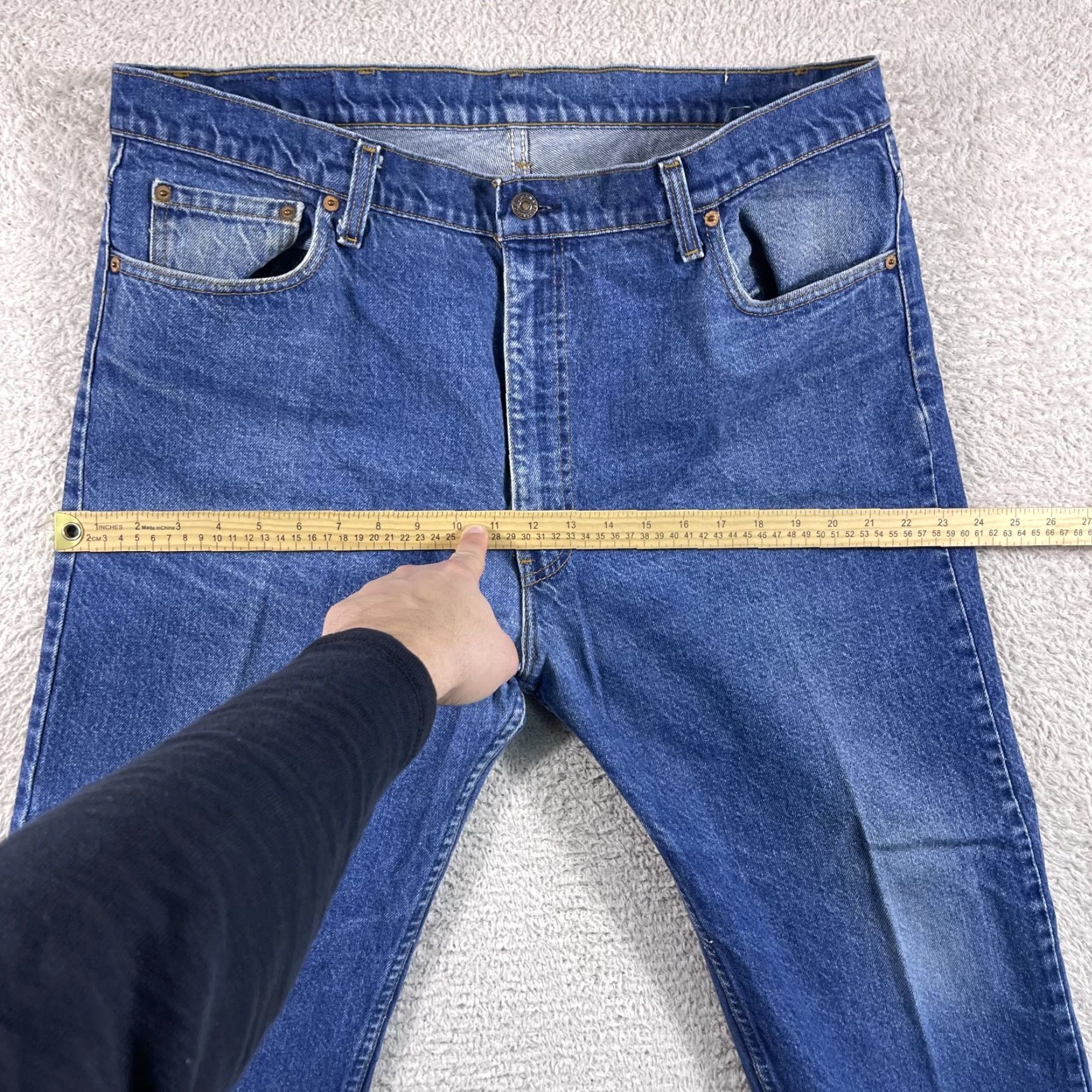 Levi's VINTAGE Levi's Jeans Mens 42x29 Blue 505-0217 Faded Straight Leg Western 80's 500 Series Mens Jeans Regular 42x29 Boys? Size US 42 / EU 58 - 7 Thumbnail