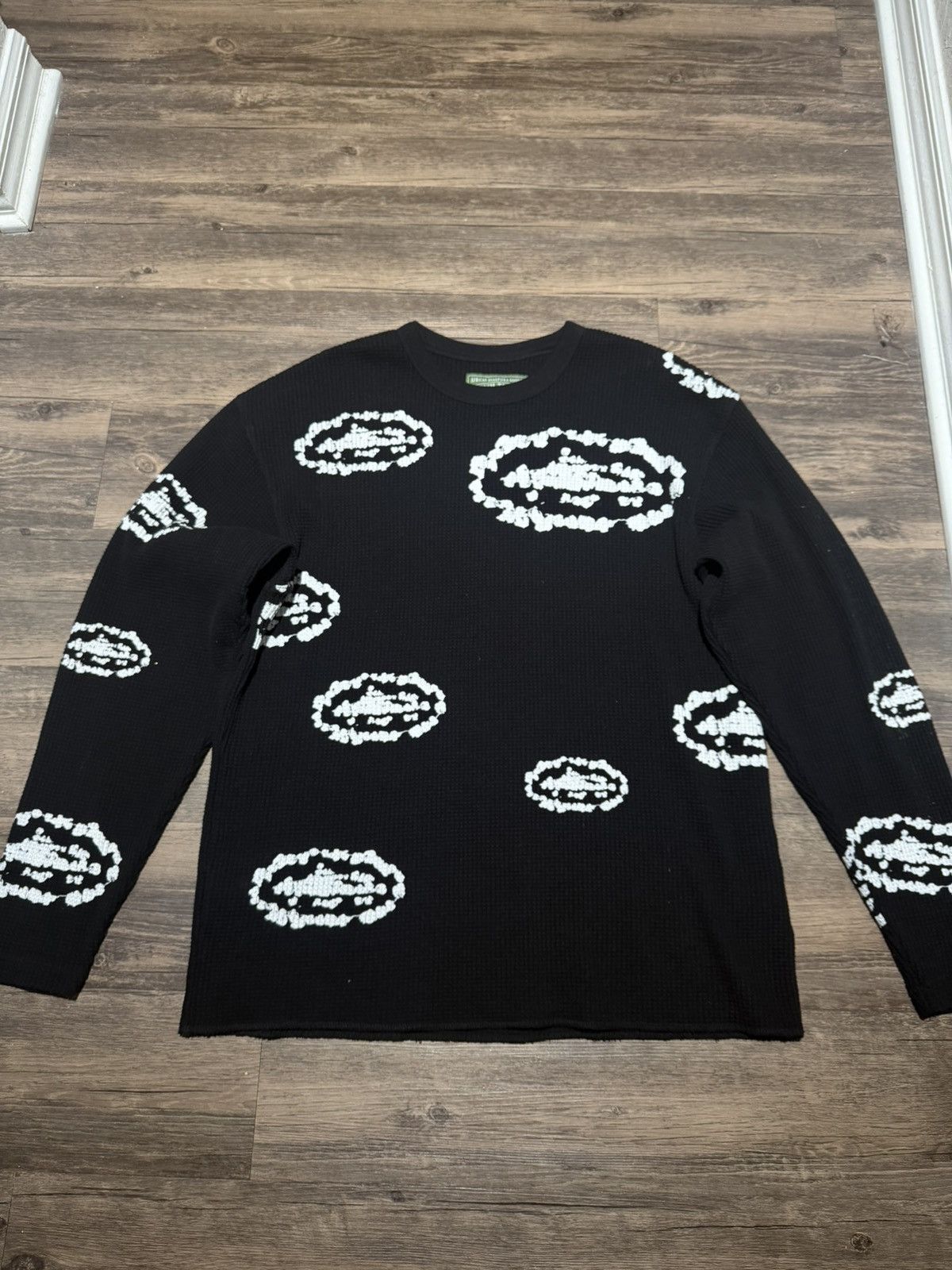 Corteiz Corteiz waffle-knit longsleeve Alcatraz island logo | Grailed