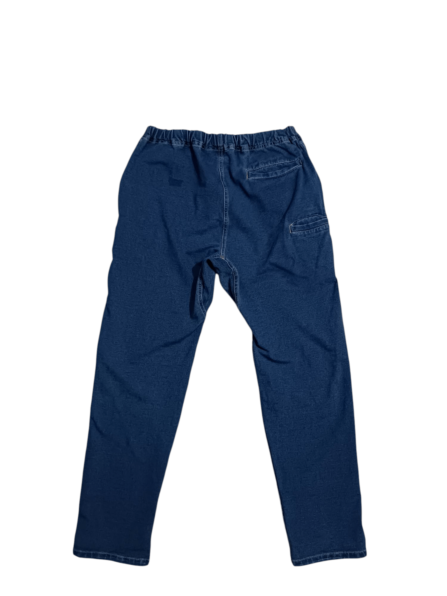 Japanese Brand Slim Indigo Blue Stretch Denim Moving Pants Size US 31 - 7 Thumbnail