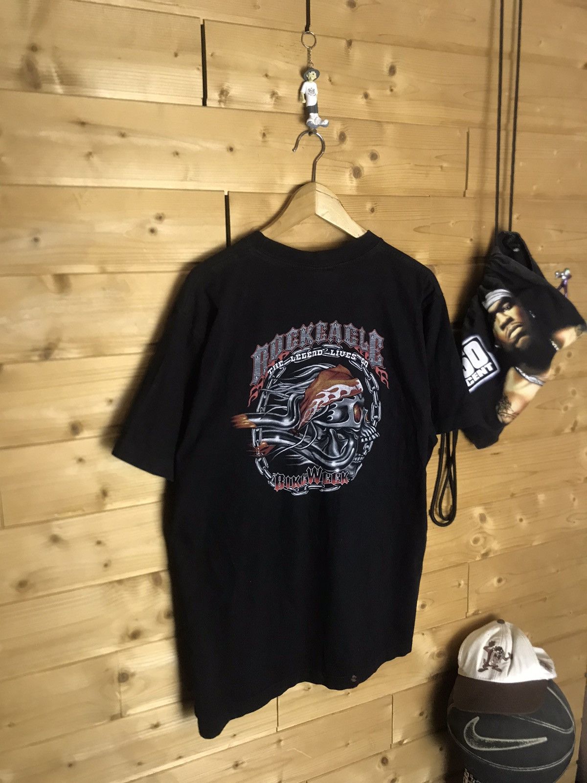 Band Tees Vintage Rock Eagle bike week single stitch t-shirt Size US XL / EU 56 / 4 - 7 Thumbnail