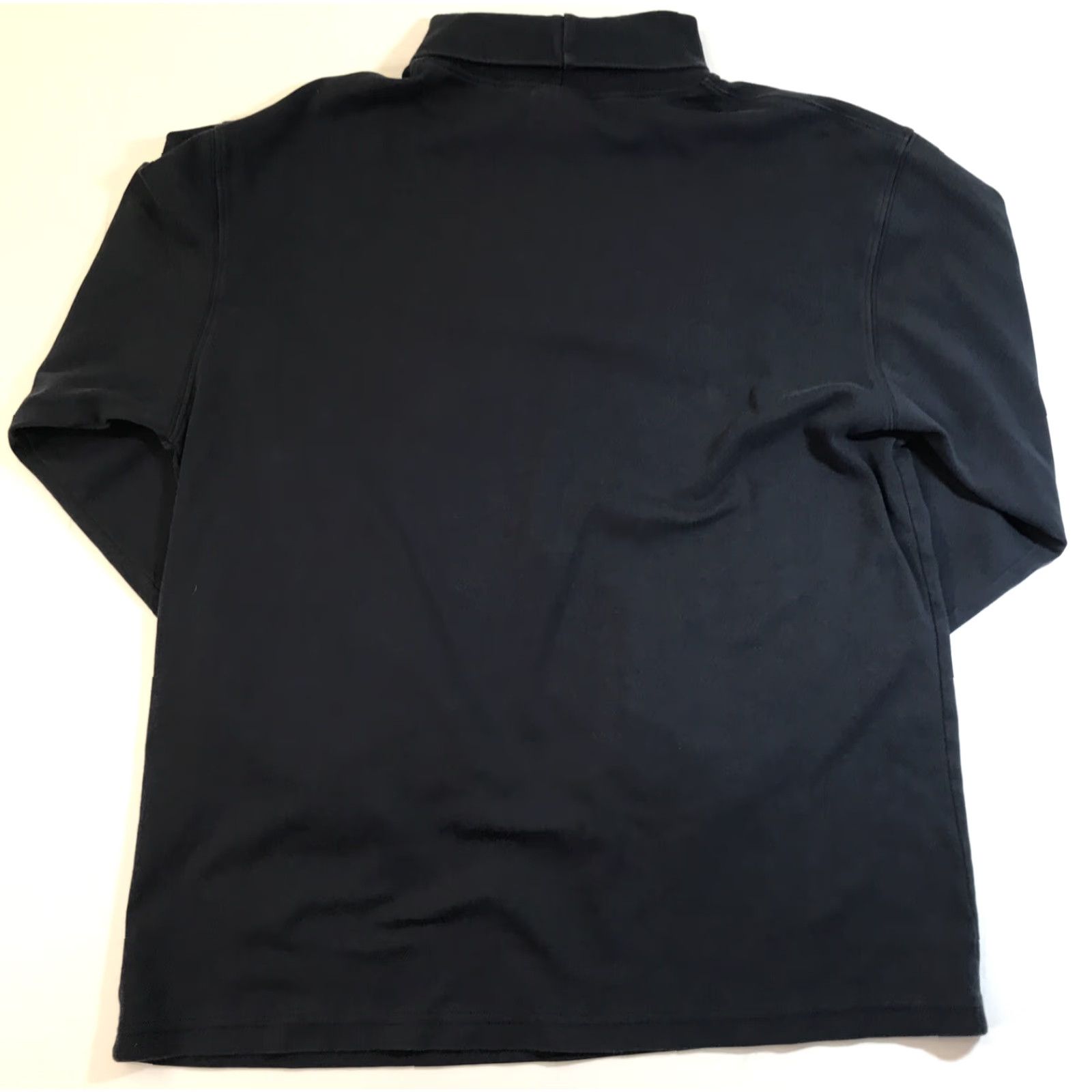 Vintage LL Bean Mens Stretch Mock Neck Turtleneck Long Sleeve Casual Base Layer Pullover Blue Large Regular Knit Sweatshirt Outdoor 90s? (No) - wait. Size US L / EU 52-54 / 3 - 4 Thumbnail