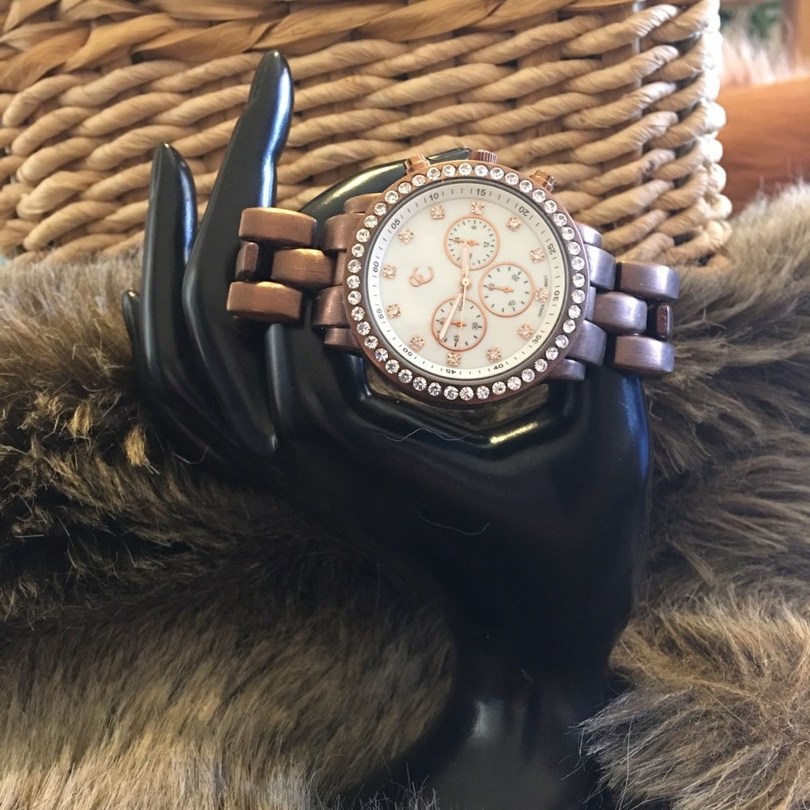 Jewelry Ladies matte brown stainless steel band watch Size ONE SIZE - 2 Thumbnail