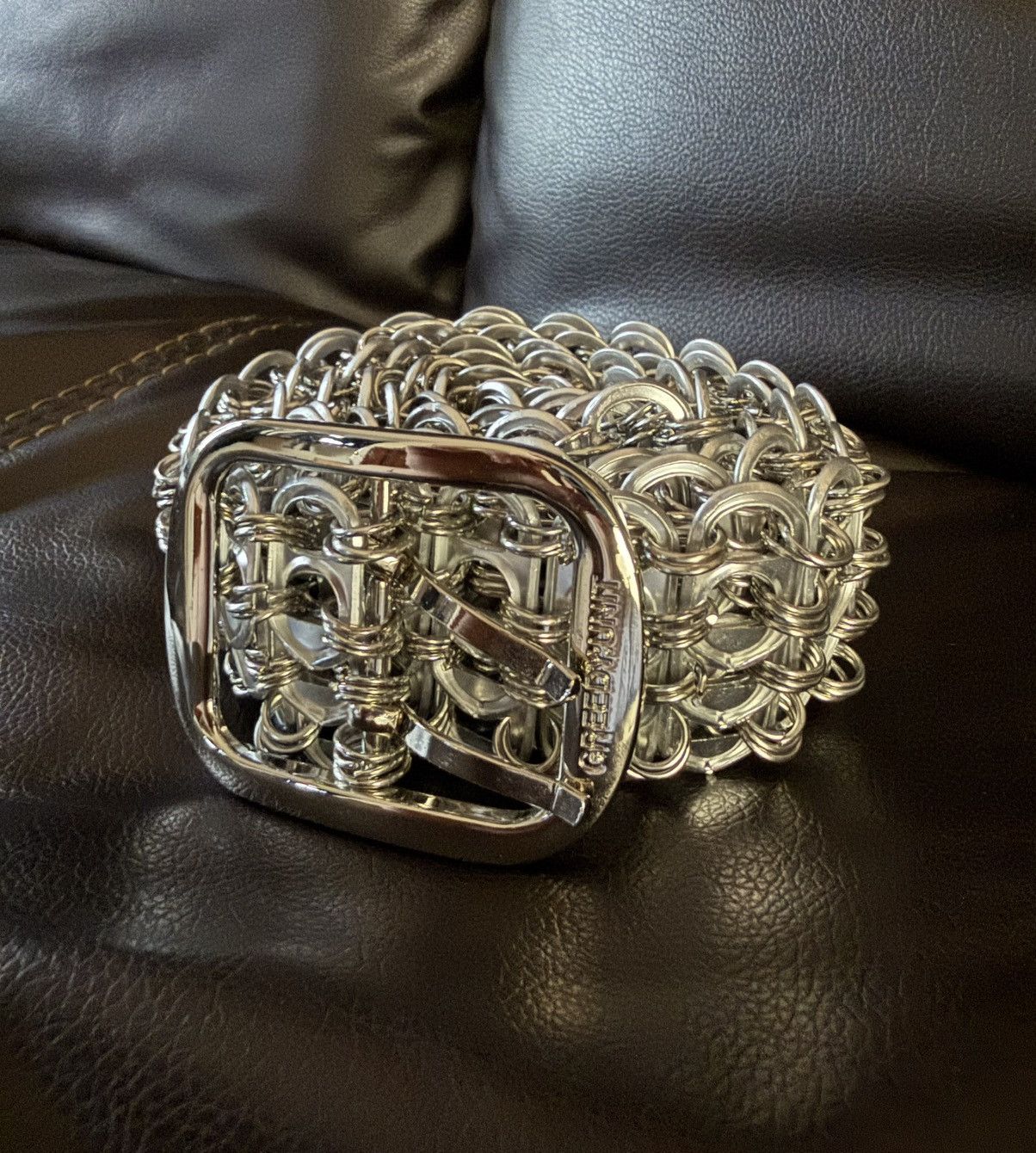 Greedy Unit Greedy Unit Bottle Tab Belt Silver Size ONE SIZE - 1 Thumbnail