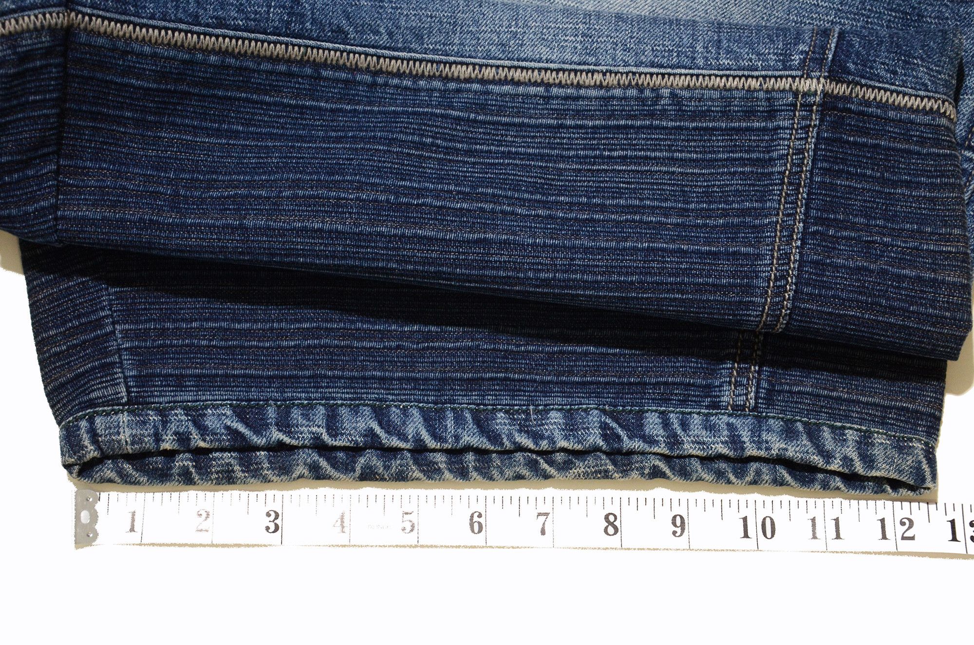 Phat Farm [Folded Discoloration] PF Denim Shorts 90s Hiphop Streetwear Size US 36 / EU 52 - 15 Thumbnail