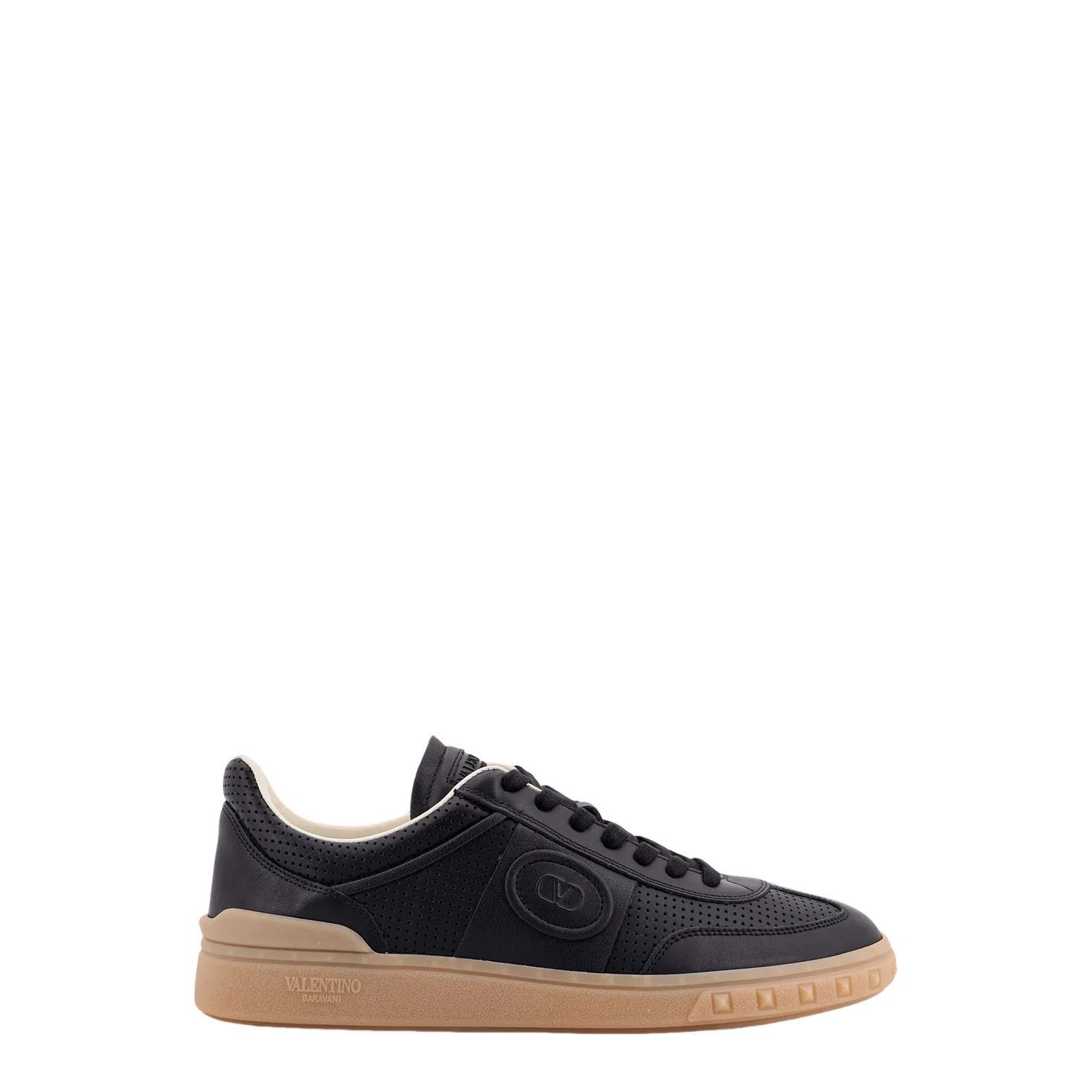VALENTINO GARAVANI Upvillage Black Leather Sneakers New (Men
