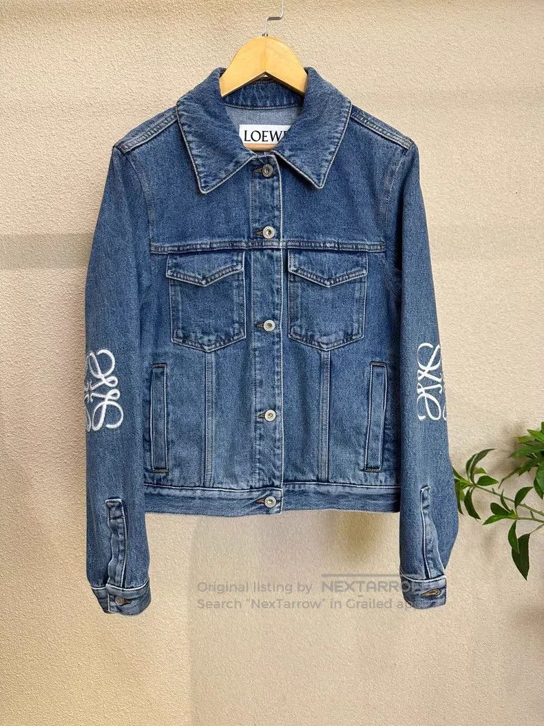 Loewe Classic Logo Embroidered Denim Jacket