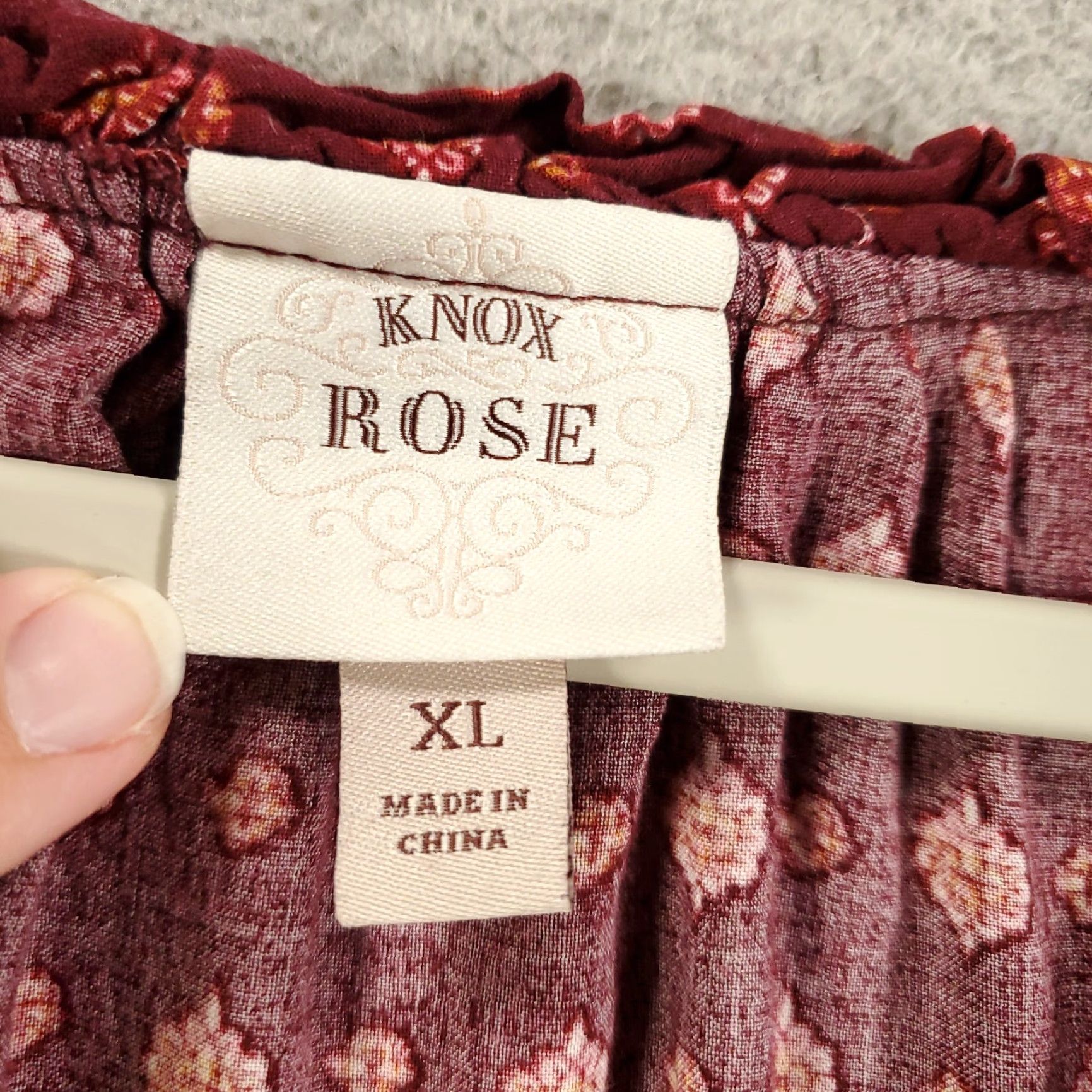 Vintage Know Rose Tunic Womens XL Cold Shoulder Boho Ruffle Tie Tassled Mini Dress Size XL / US 12-14 / IT 48-50 - 6 Thumbnail