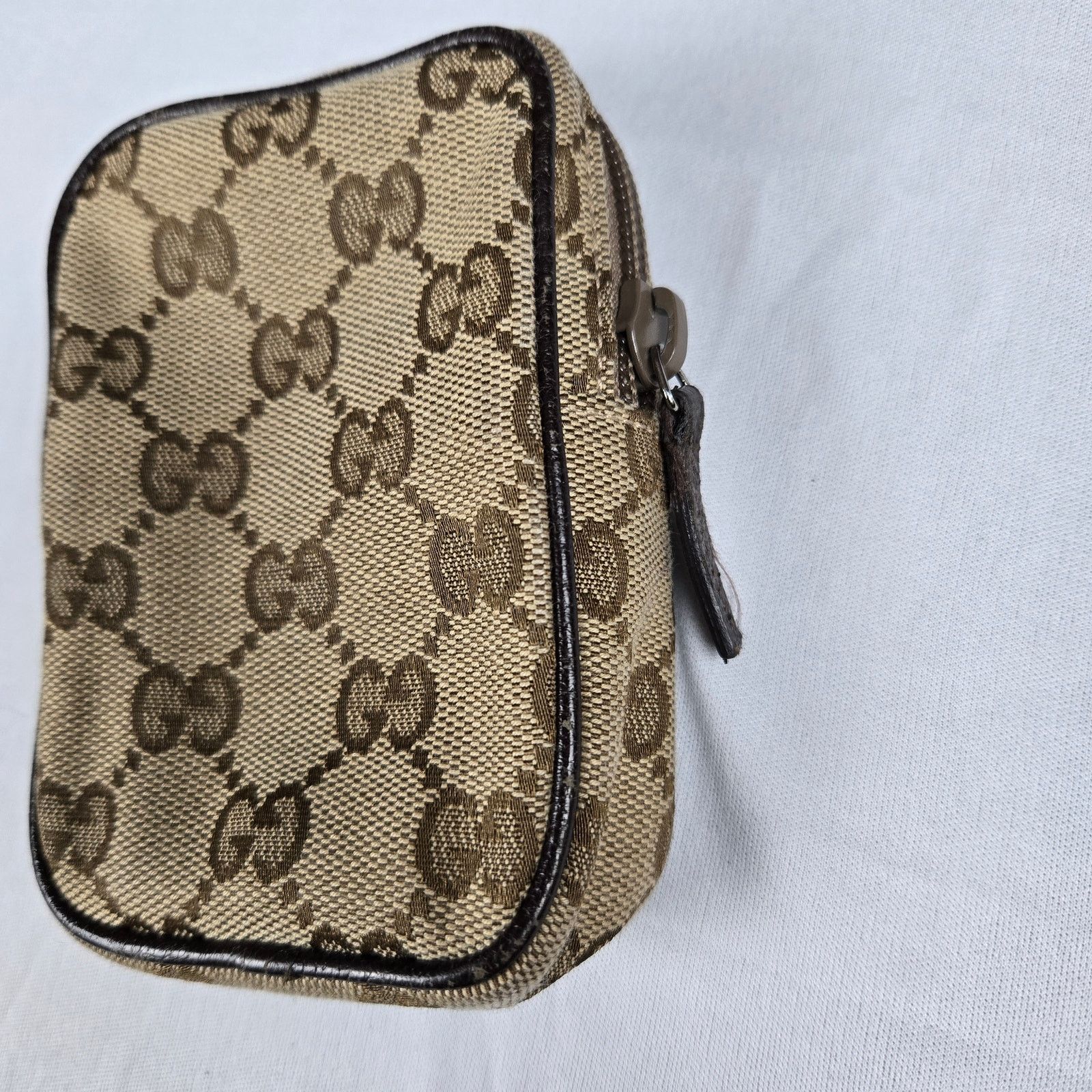 Gucci Gucci Monogram Mini Zip Canvas Pouch Size ONE SIZE - 8 Thumbnail