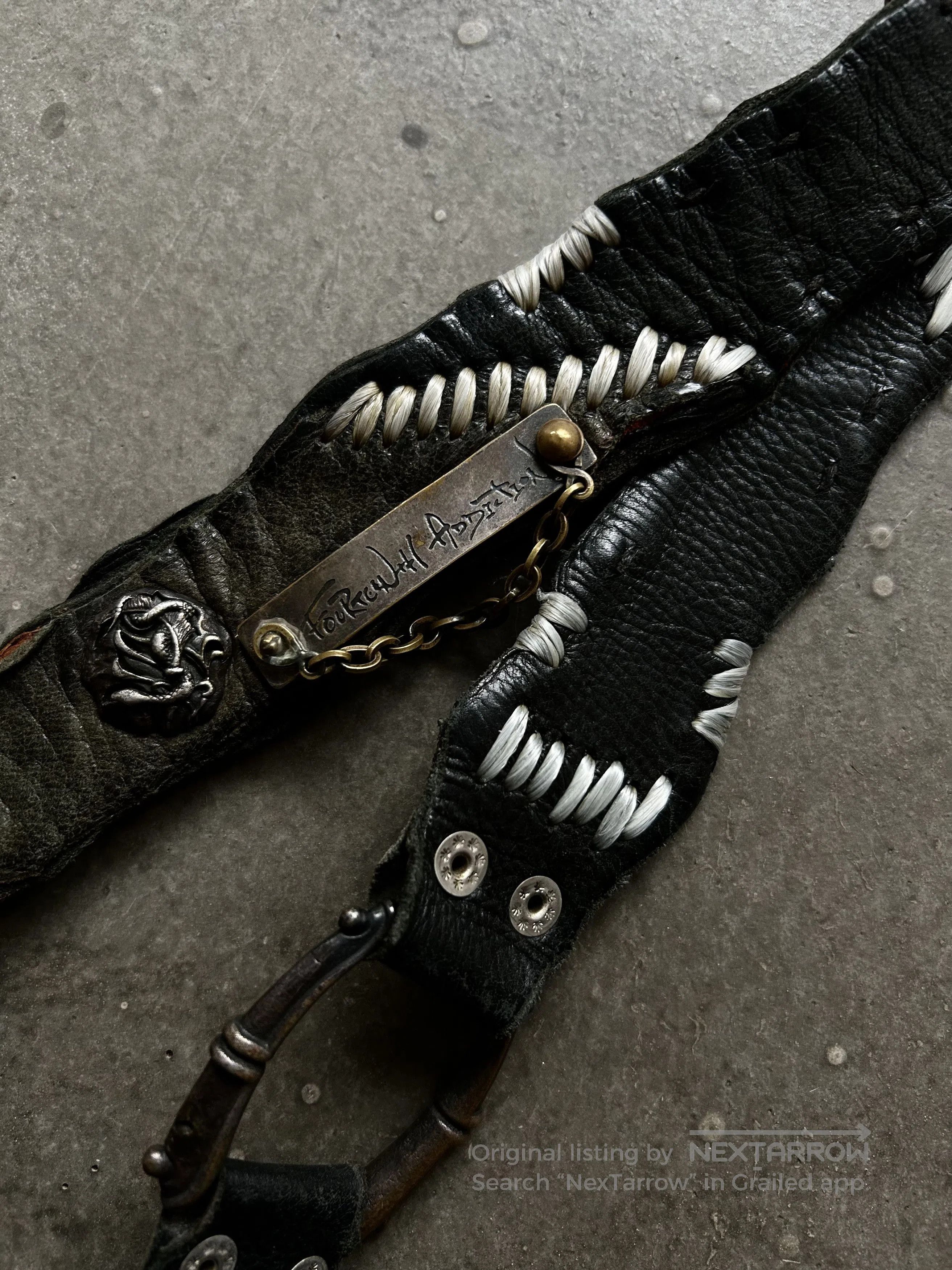 14th Addiction 14th Addiction Early Handcrafted Patchwork Belt. Size ONE SIZE - 8 Thumbnail