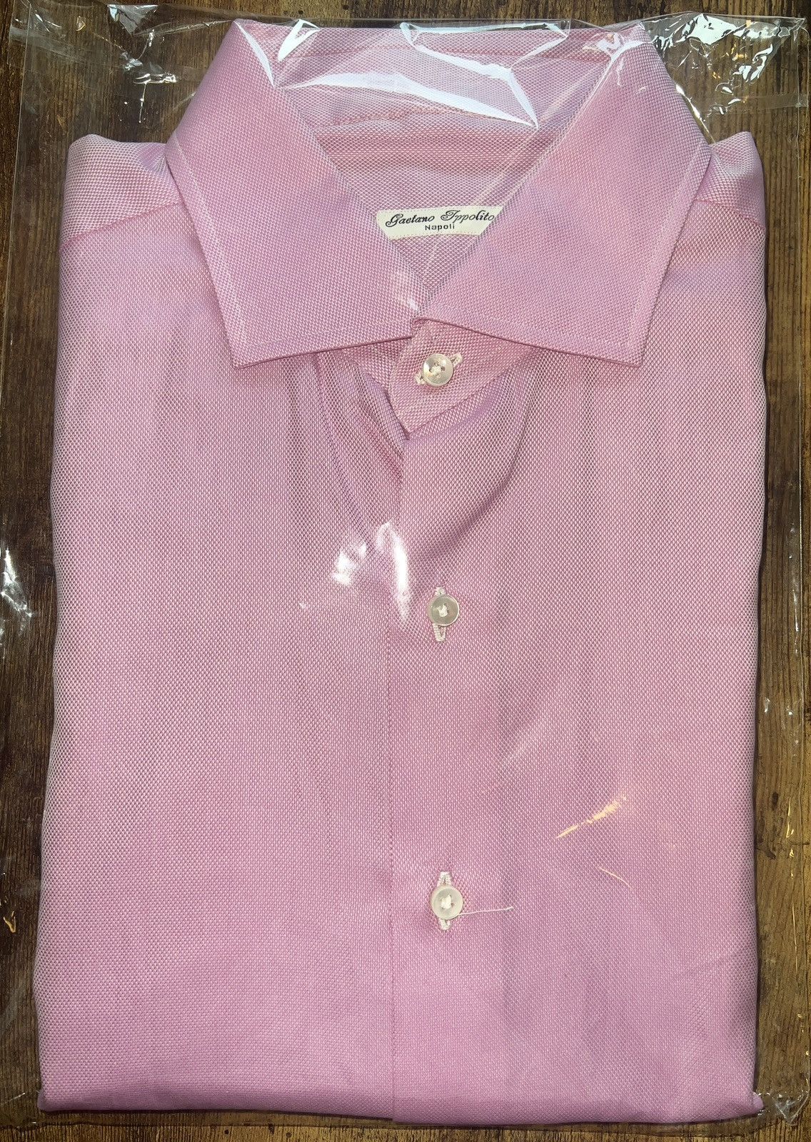 Gaetano Ippolito Napoli Dress Shirt – Microcheck Pink