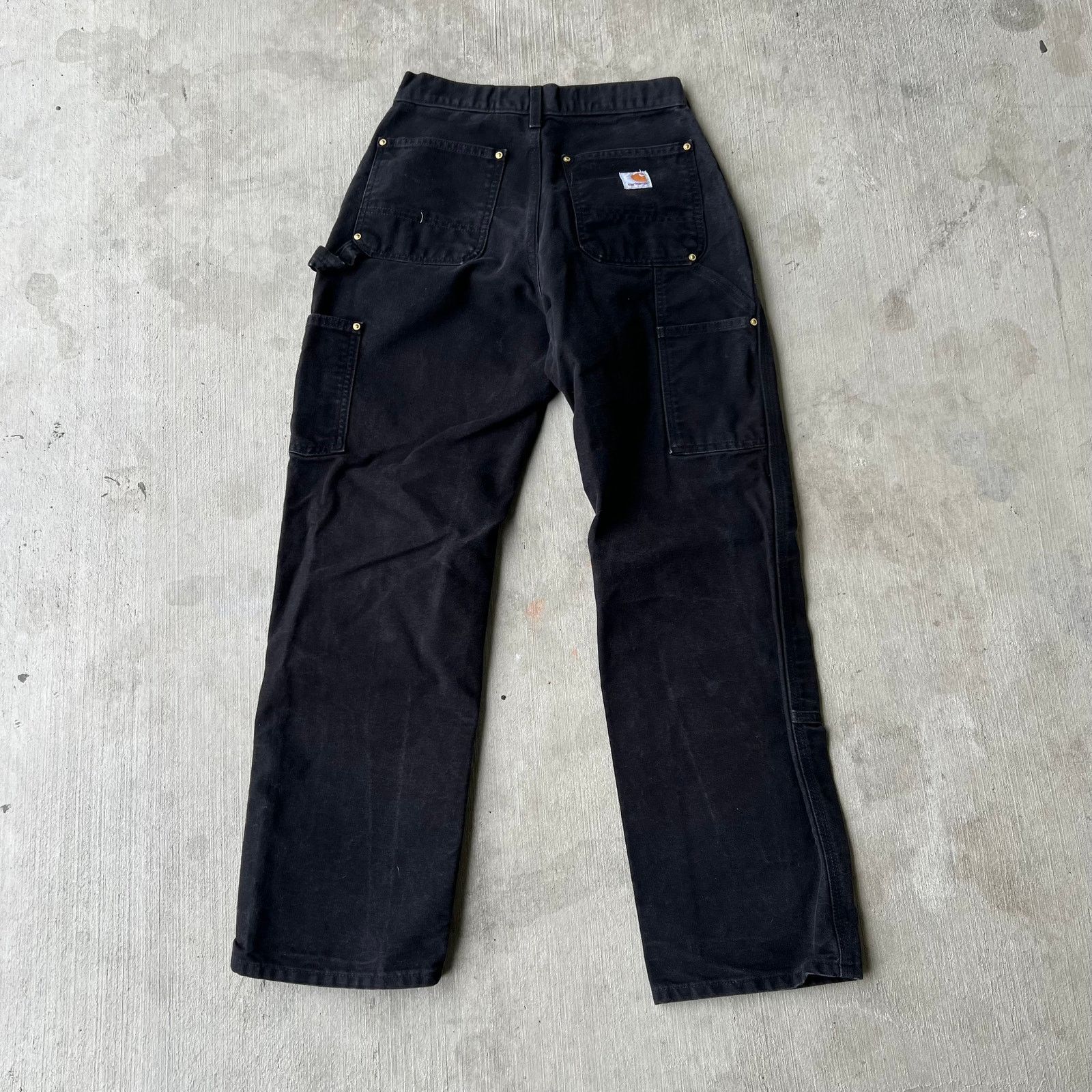 Carhartt × Vintage Vintage Y2K Carhartt black double knee work carpenter pants Size US 27 - 4 Thumbnail