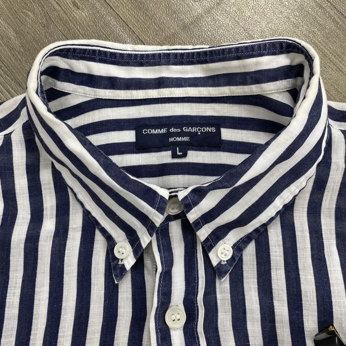 Comme des Garcons Homme 🇯🇵SS09 Comme des Garcons Homme CDG Striped Shirt Designer Size US L / EU 52-54 / 3 - 4 Thumbnail
