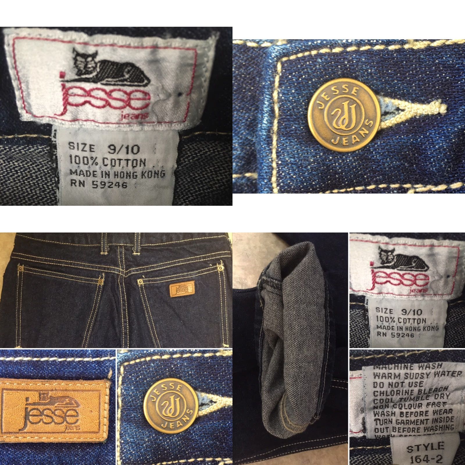 Vintage VINTAGE Jesse Jeans High Waist 70s 80s Denim Jeans 27" Waist 35" Inseam Boys Mens Womens Girls Size 30" / US 8 / IT 44 - 8 Thumbnail