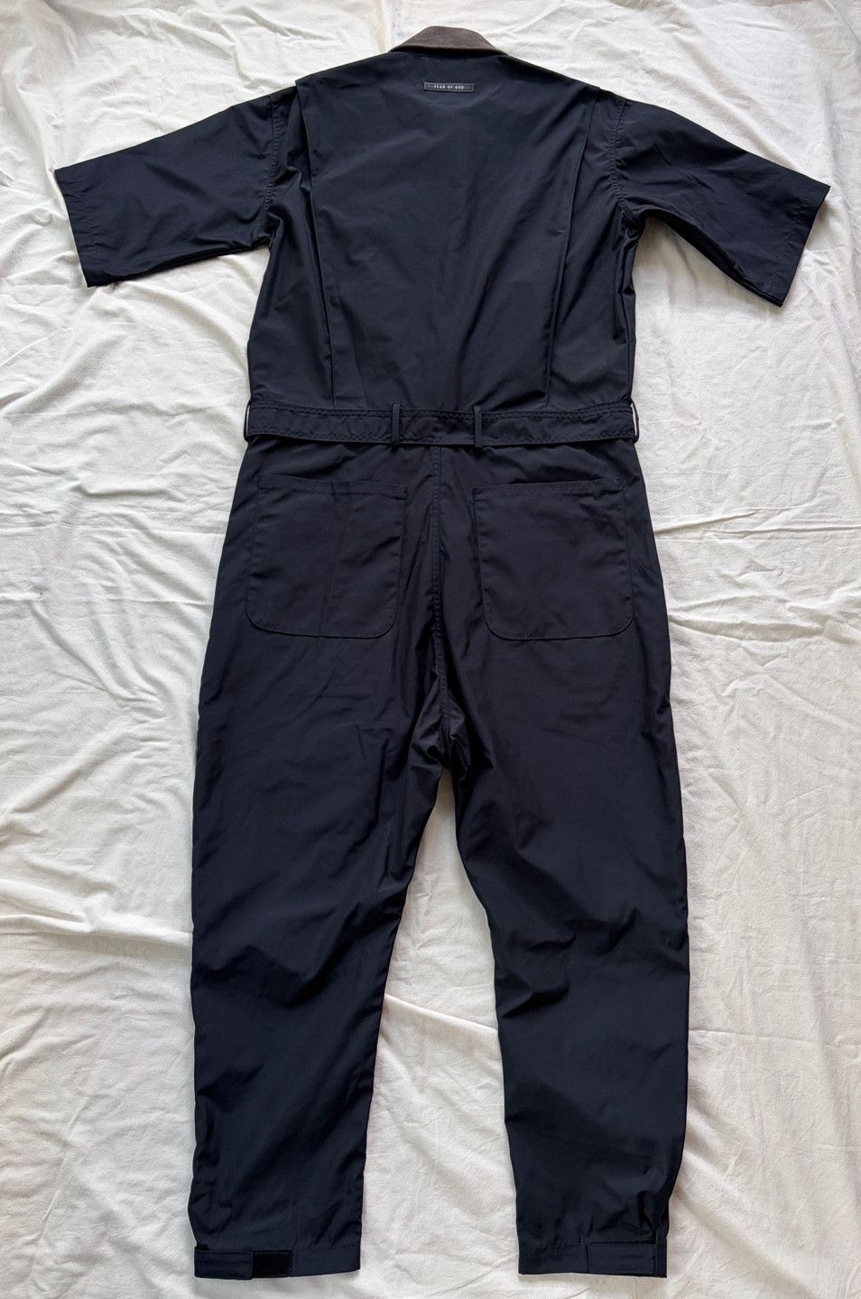 Fear of God Sixth Belted Nylon Jumpsuit Navy Eternal 6th 7th 8th Size US 32 / EU 48 - 10 Thumbnail