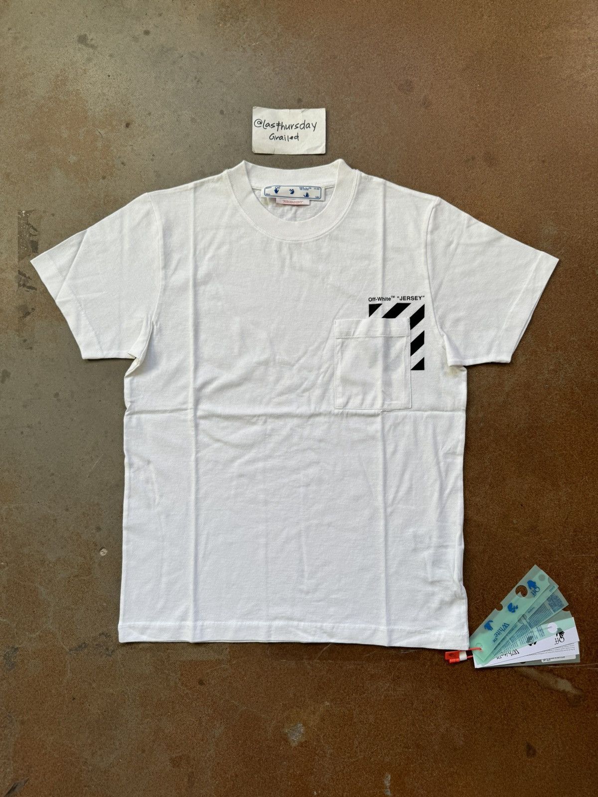 Off-White Off-White Diag Pocket Tee White Small Size US S / EU 44-46 / 1 - 2 Thumbnail