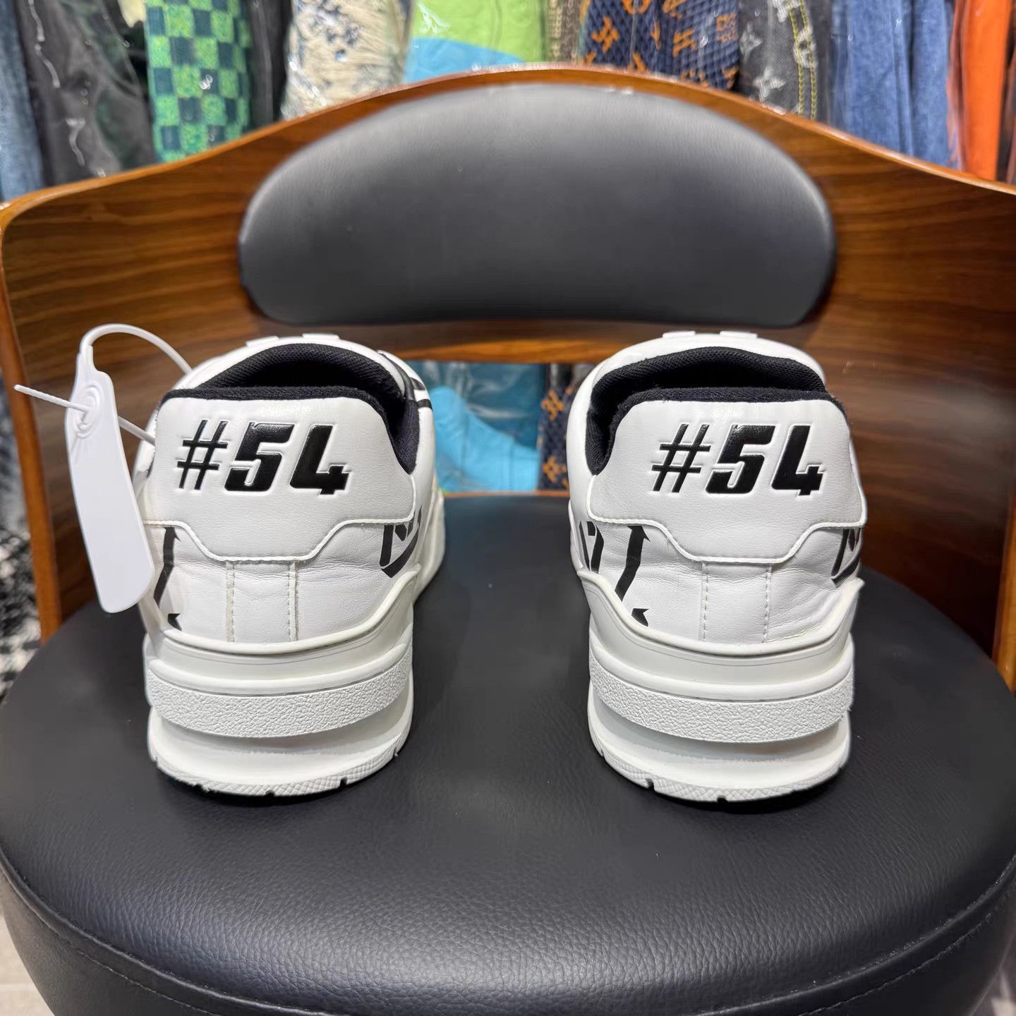 Louis Vuitton LV Trainer White Black Monogram Sneakers K15 Size US 10 / EU 43 - 3 Thumbnail