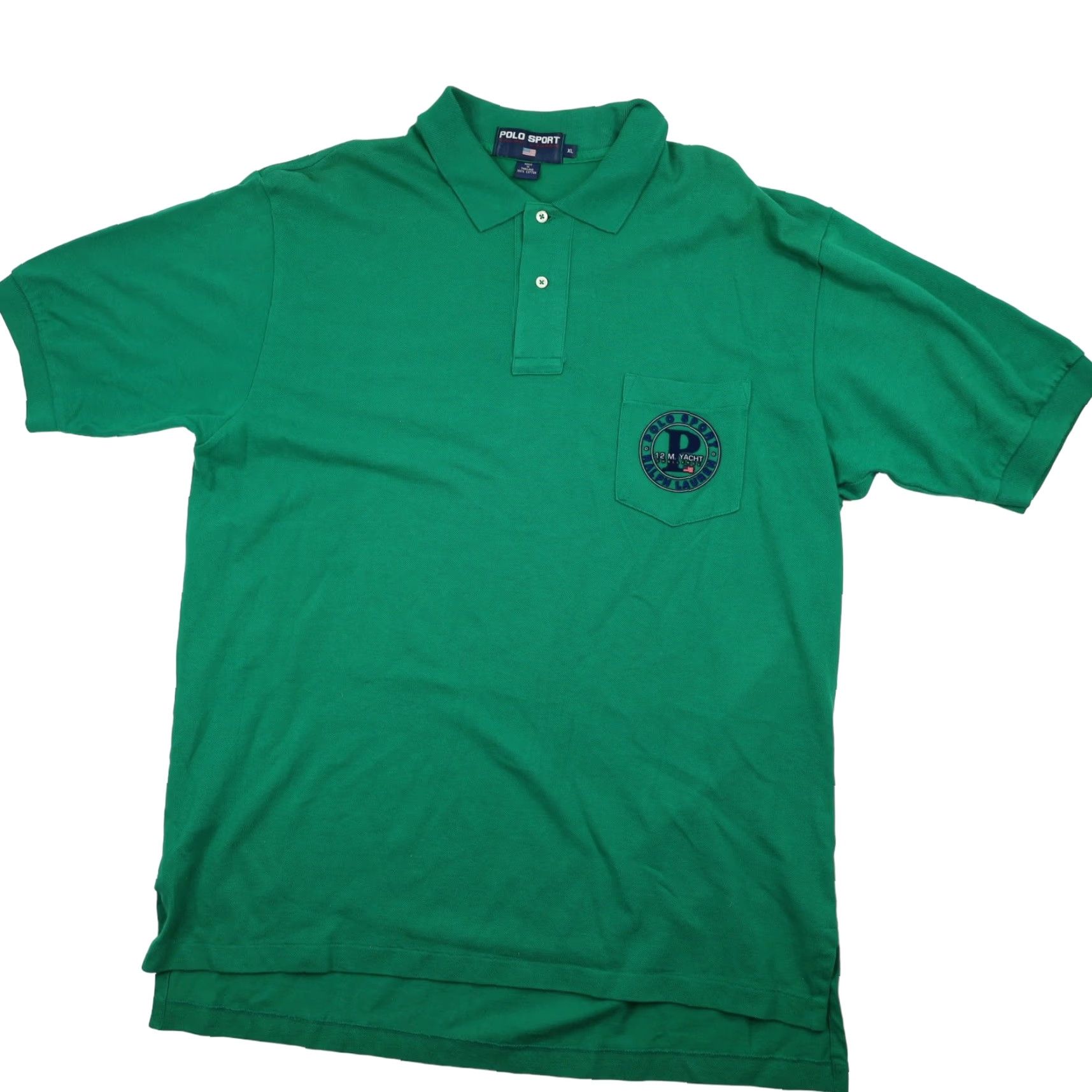 Polo Ralph Lauren VINTAGE Polo Ralph Lauren Polo Sport Men XL Yacht Challenge Polo Shirt Green Mens XL Polo Shirt Yacht Challenge Green Polo Ralph Lauren Size US XL / EU 56 / 4 - 2 Thumbnail