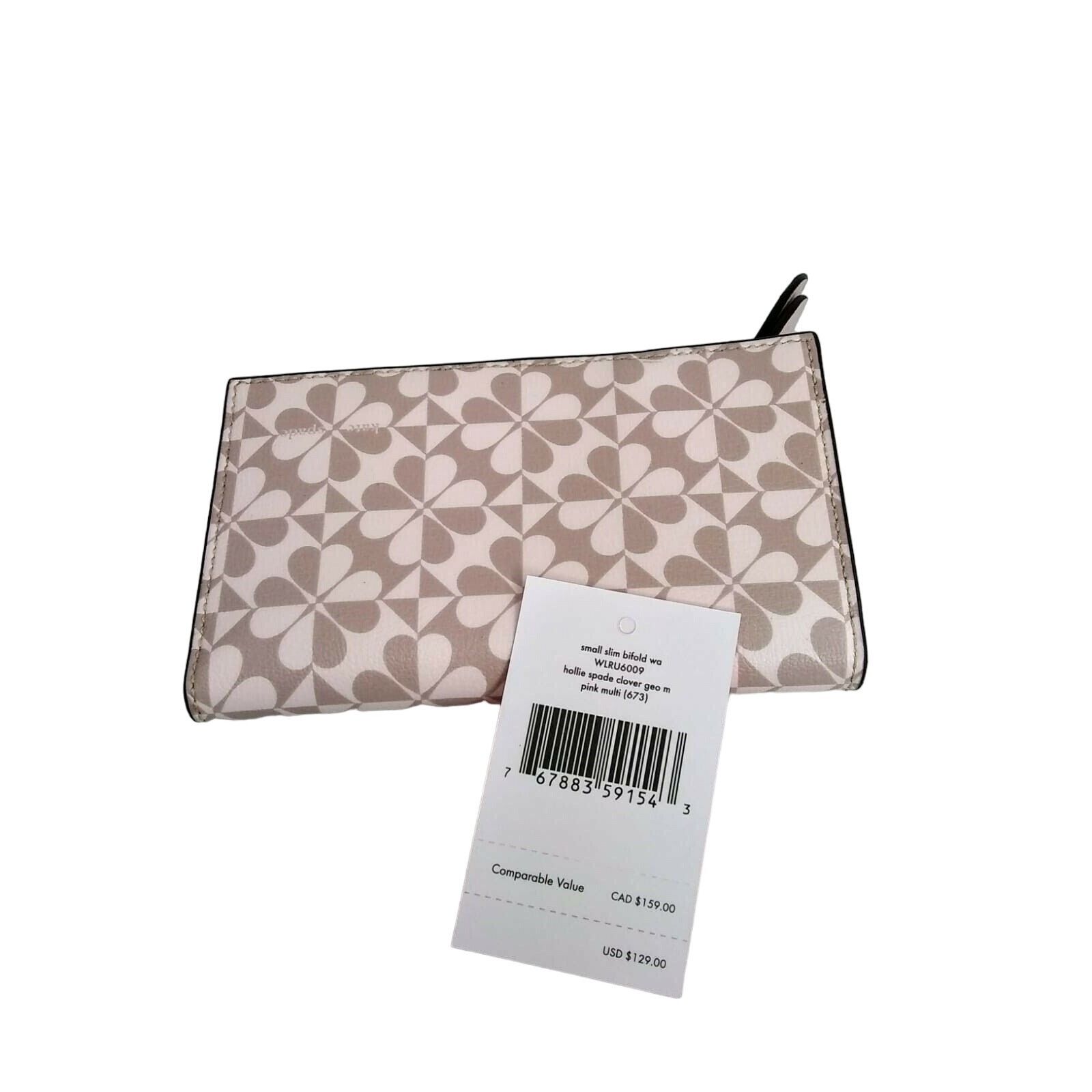 Kate Spade NWT Kate Spade Hollie Spade Clover Geo Slim Bifold Wallet Size ONE SIZE - 9 Thumbnail