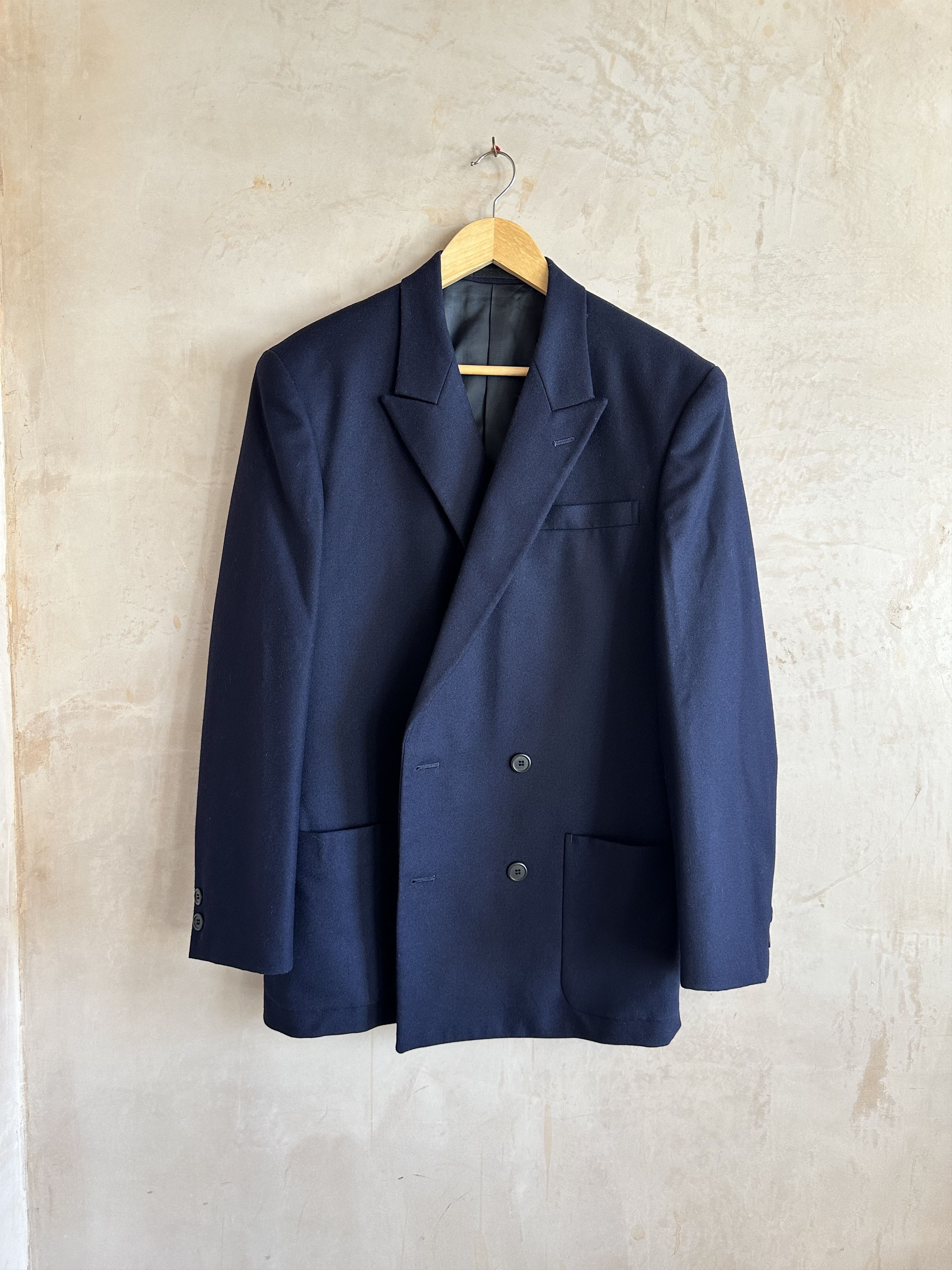Yohji Yamamoto Yohji Yamamoto Navy Double Breasted Wool Jacket AW09 Railway Size US M / EU 48-50 / 2 - 10 Thumbnail