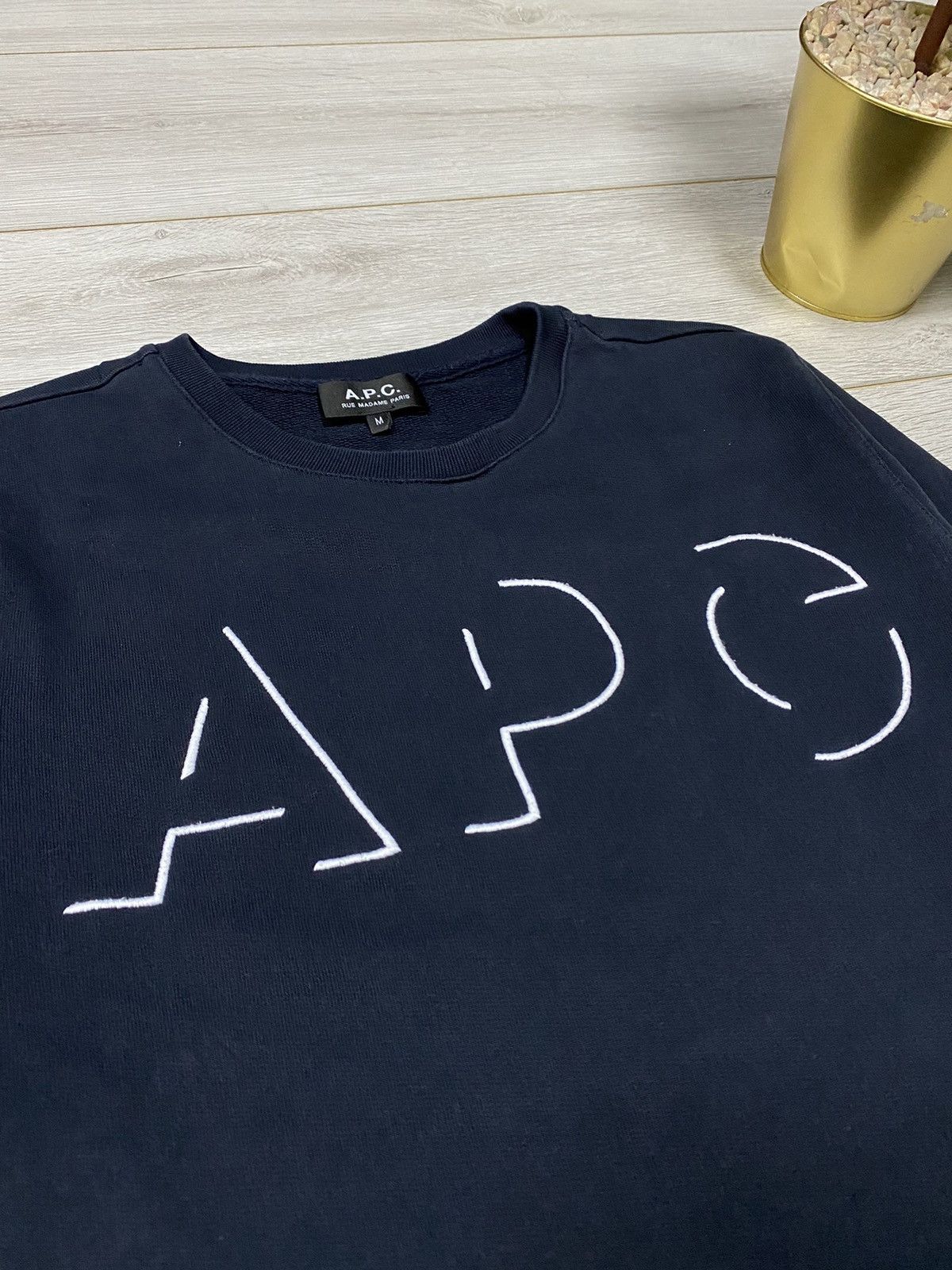 A.P.C. A.P.C. big 3D logo sweatshirt Size US M / EU 48-50 / 2 - 2 Thumbnail