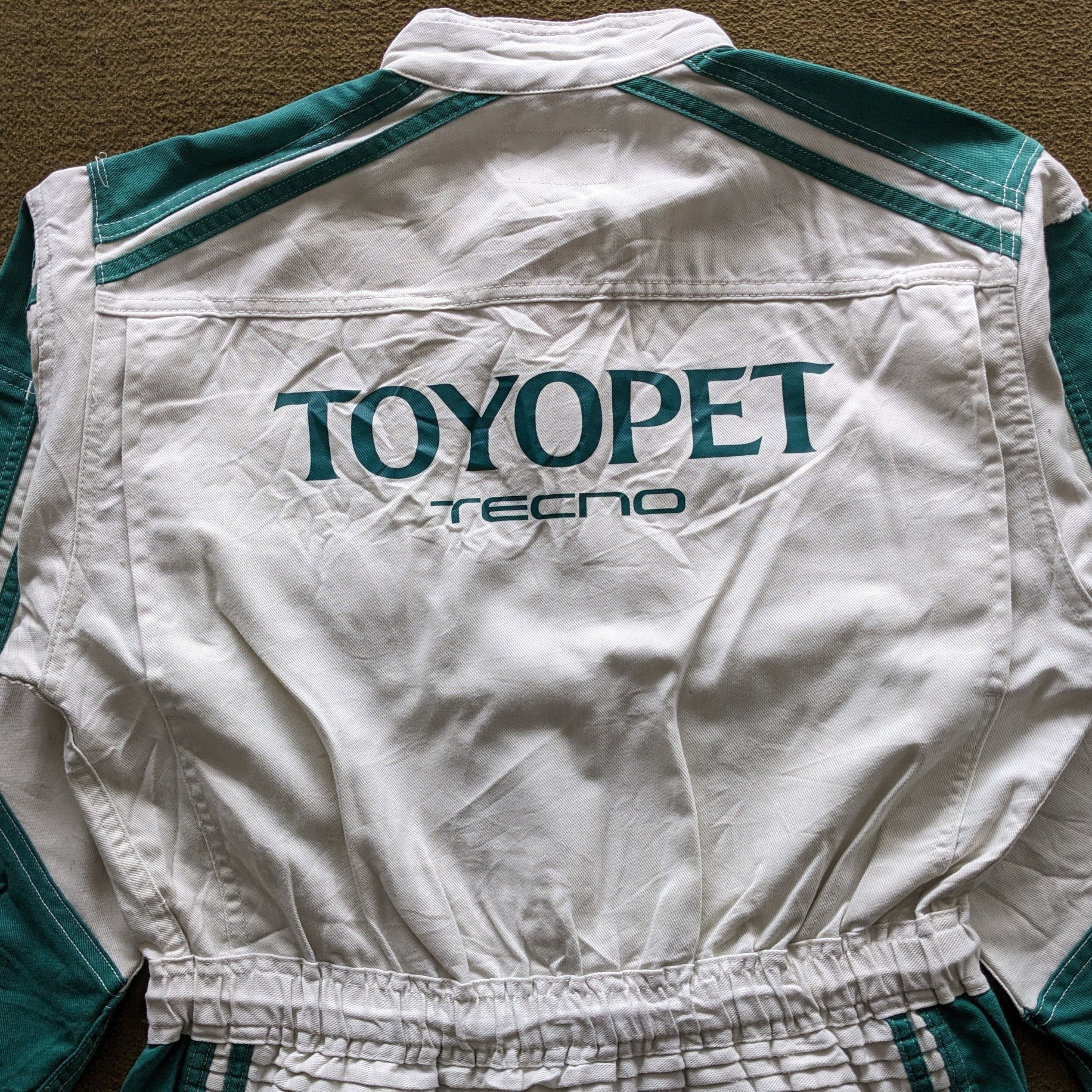 Vintage Vintage TOYOPET Motorsports Racing Coverall Workwear Jacket Size US M / EU 48-50 / 2 - 2 Thumbnail