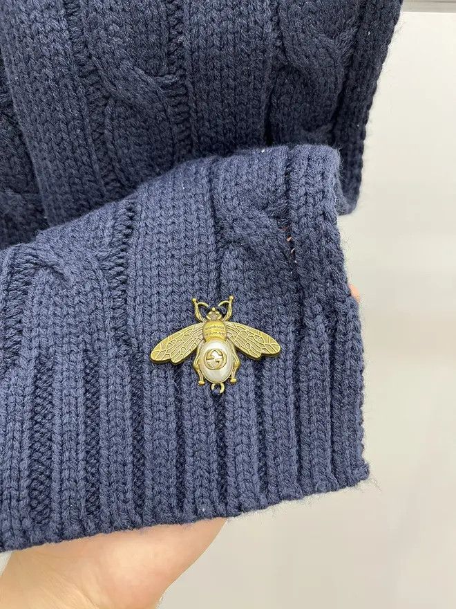 Gucci Gucci Bee Wool Scarf Size ONE SIZE - 2 Thumbnail