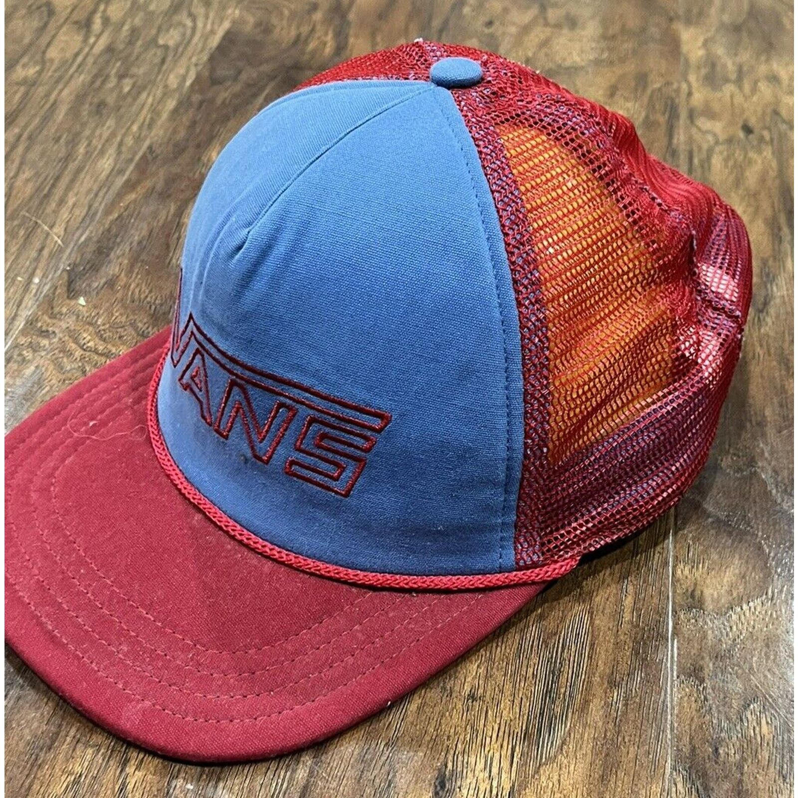Vans Vans Trucker Hat Snapback Cap Red/White/Blue One Size Skater Size ONE SIZE - 2 Thumbnail