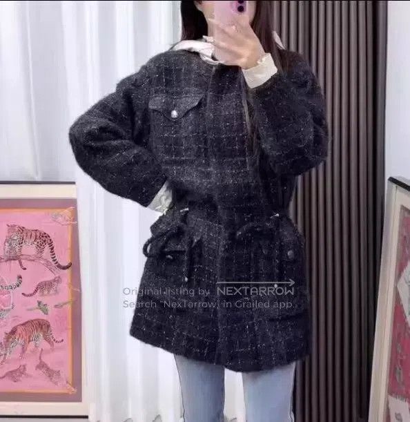 Chanel Chanel Black golden wool braided tweed hooded long-sleeved Size XS / US 0-2 / IT 36-38 - 8 Thumbnail