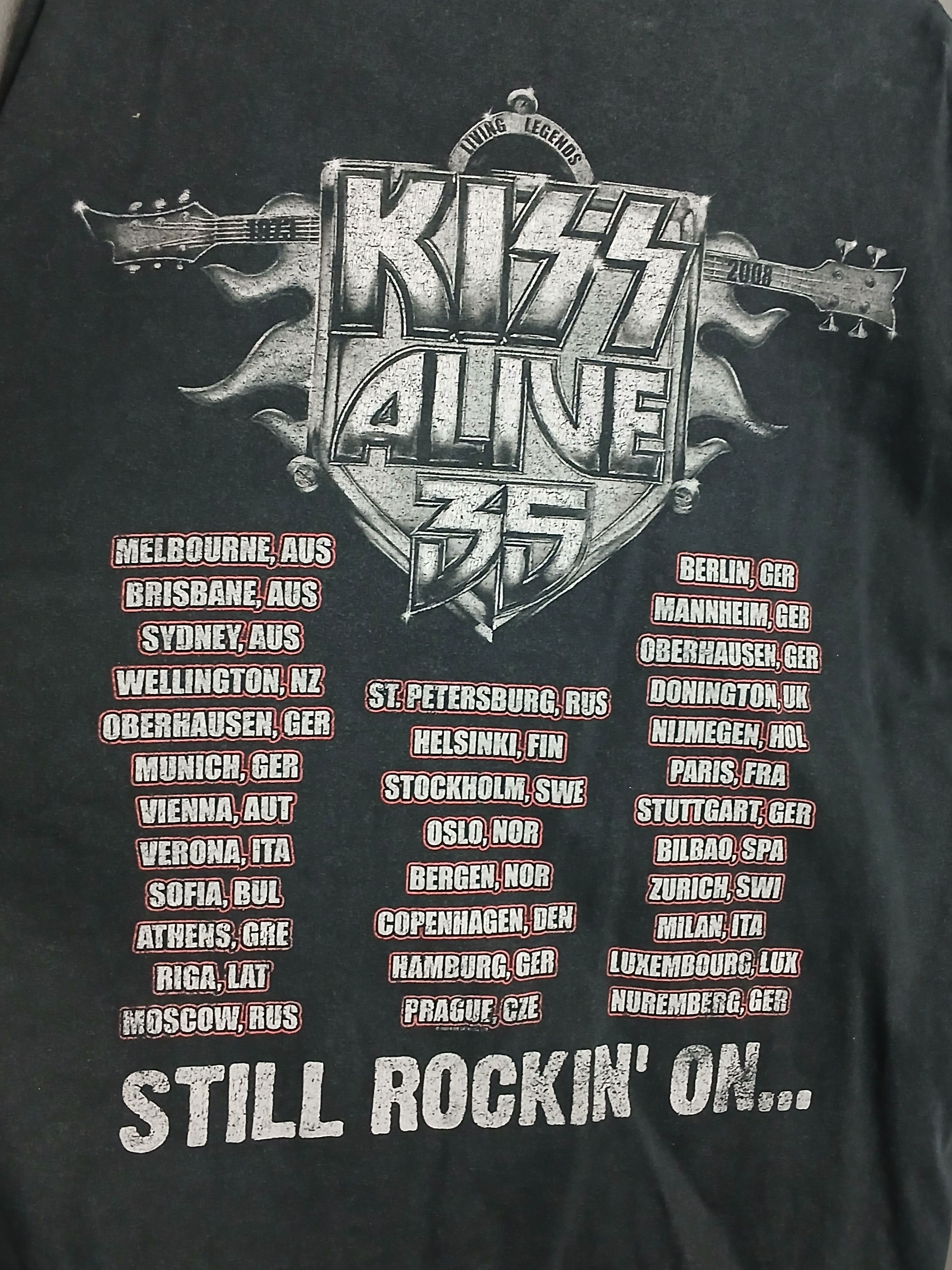 Band Tees × KISS Kiss Alive 35 Tour T-Shirt Size US XL / EU 56 / 4 - 4 Thumbnail