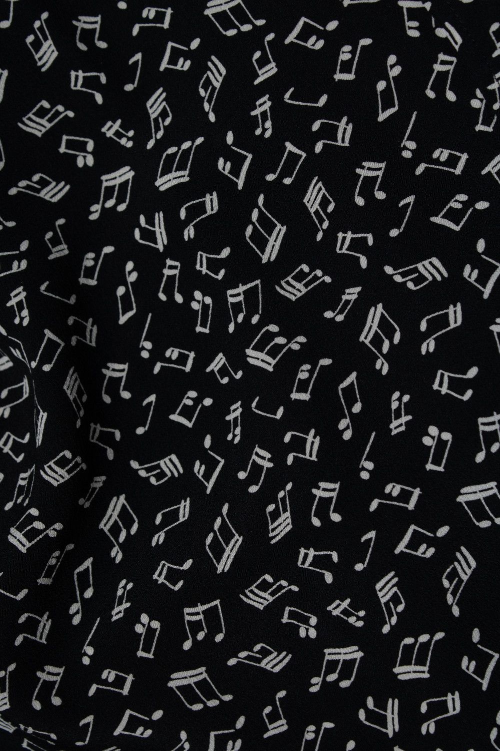 Saint Laurent Paris Saint Laurent, black shirt with music note print Size US S / EU 44-46 / 1 - 7 Thumbnail