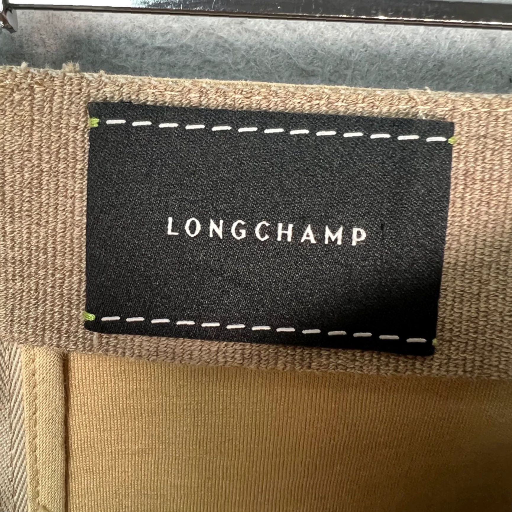 Longchamp VINTAGE Longchamp Skirt Adult Womens 36 Mini Leather Gold Short Lamb Leather Italy Womens Size 25" / US 0 / IT 36 - 3 Thumbnail