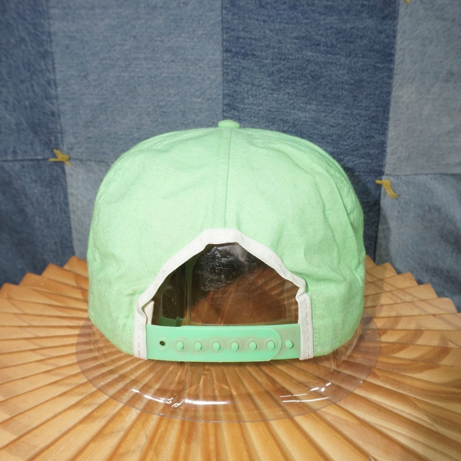 Vintage OSFA - Vintage a day at the races snap on 1990s neon hat Size ONE SIZE - 5 Thumbnail