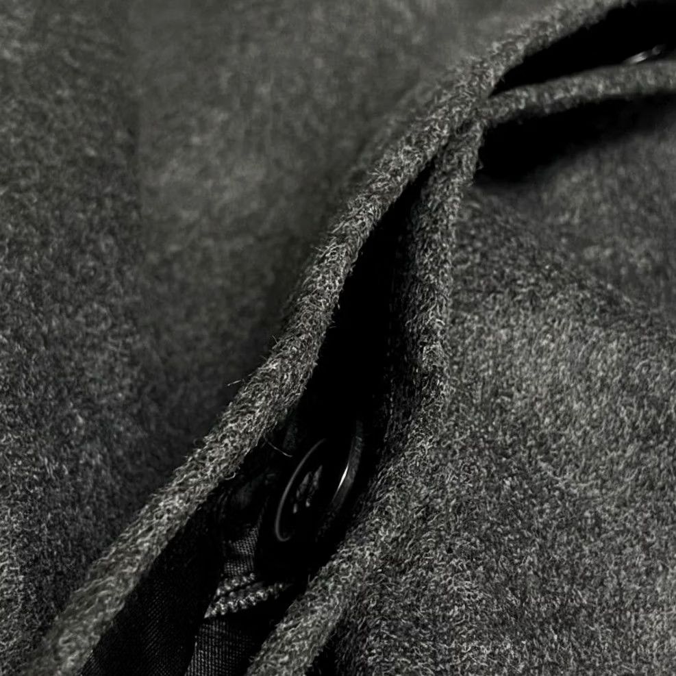 Vintage Spiegel Cashmere Coat - Charcoal Gray - Mid-Length, Button-Down, Long Sleeve, 16XL Size XXL / US 16-18 / IT 52-54 - 3 Thumbnail