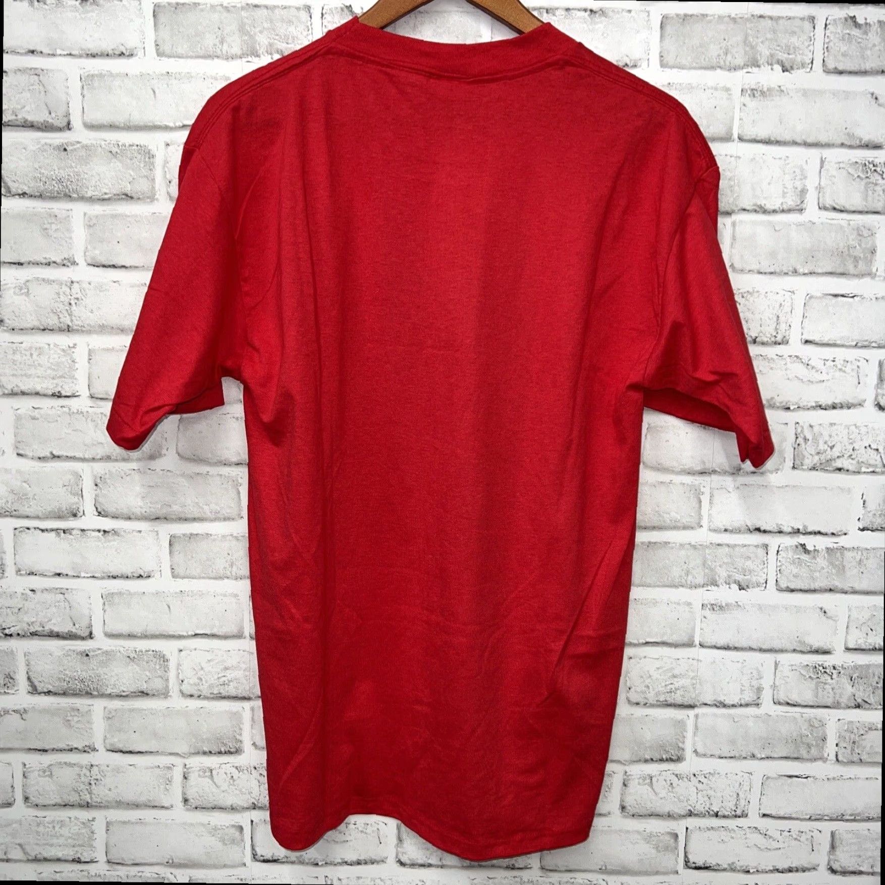 Vintage VINTAGE Cal Cru Stitch T-Shirt Mens Large Black Red Size US L / EU 52-54 / 3 - 5 Thumbnail