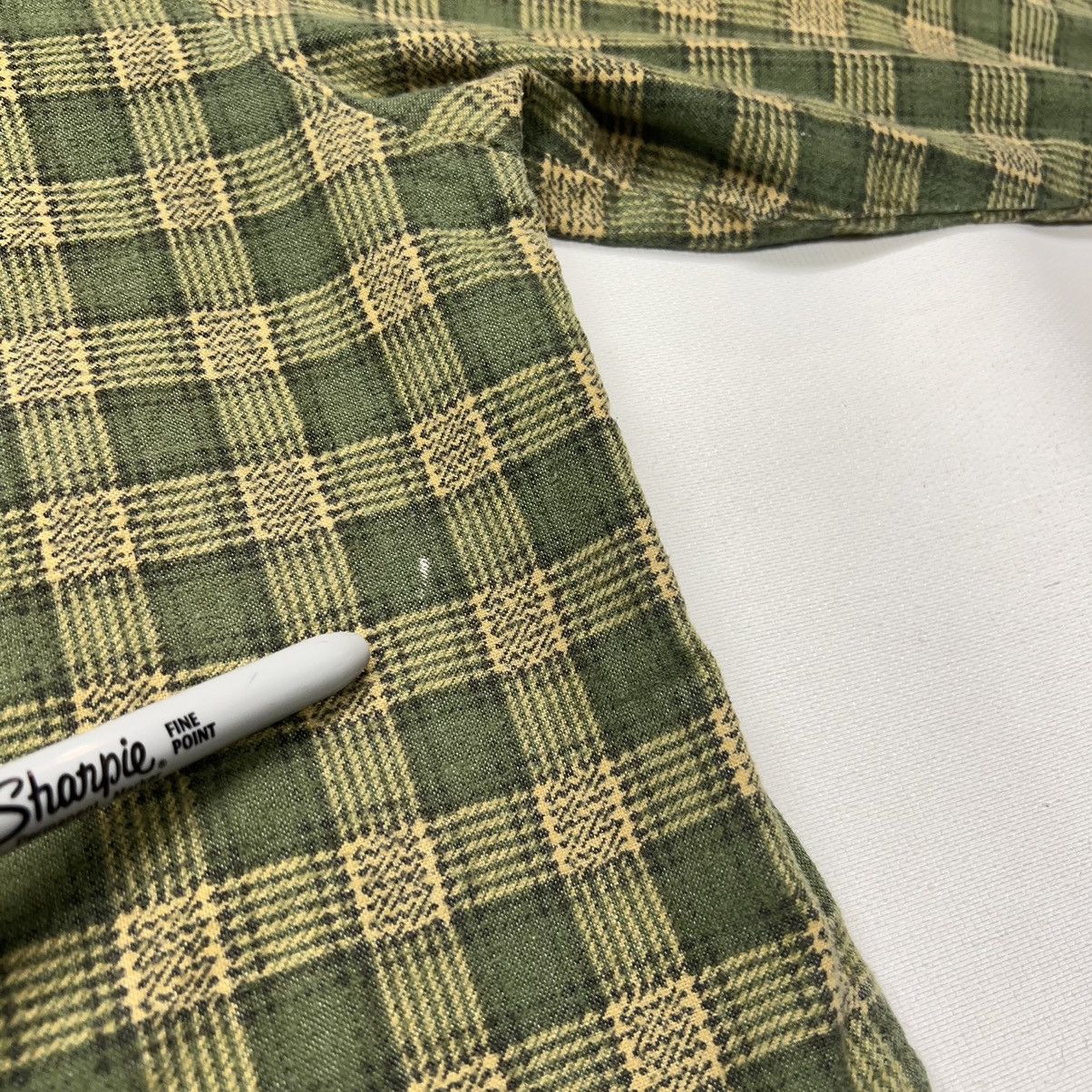 Haband × Vintage VTG Haband Flannel Shirt Green Plaid Button Up Pearl Snap Size US L / EU 52-54 / 3 - 12 Thumbnail