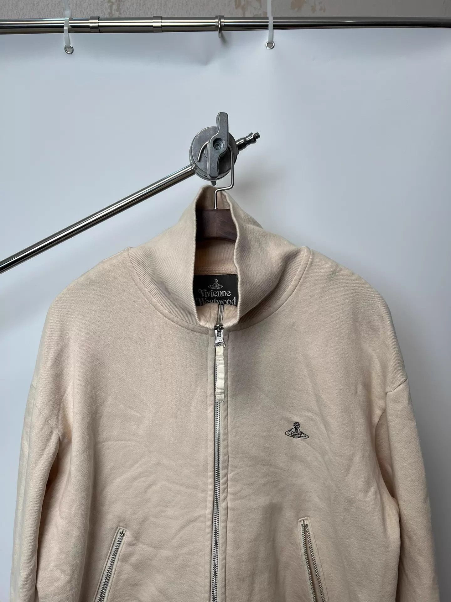 Vivienne Westwood Vivienne W Embroidered Printed High Neck Zip Hoodie Size US M / EU 48-50 / 2 - 3 Thumbnail