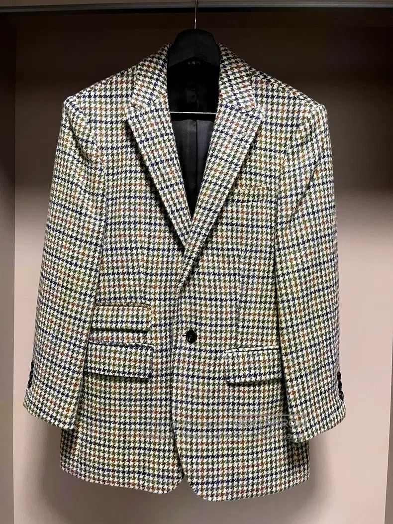 Raf Simons Raf Simons Thousand-bird check-in-piece suit Size 46R - 1 Thumbnail