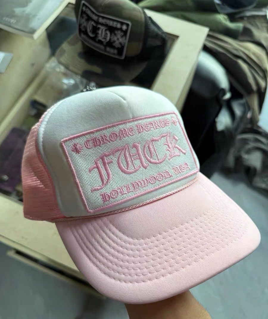 Chrome Hearts Chrome Hearts Embroidered Pink Hat 45 Men Size ONE SIZE - 6 Thumbnail