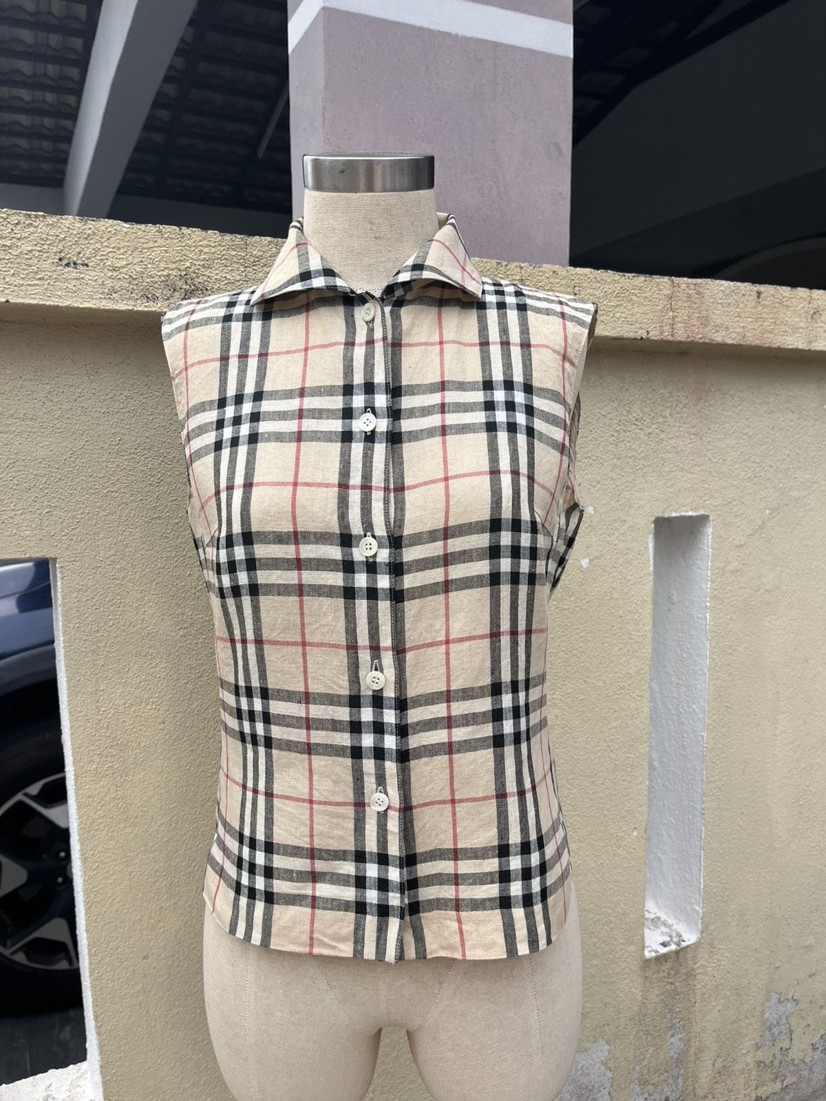 Burberry Nova check blouse Size S / US 4 / IT 40 - 1 Thumbnail