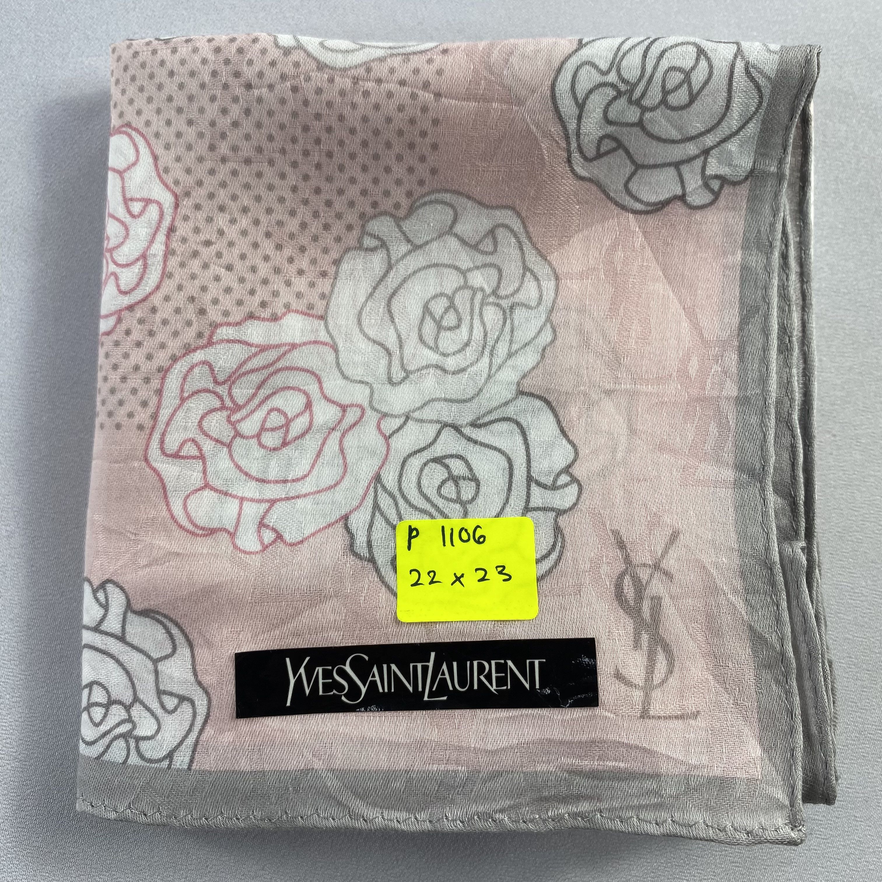 Vintage Yves Saint Laurent Handkerchief / Neckerchief-P1106 Size ONE SIZE - 6 Thumbnail