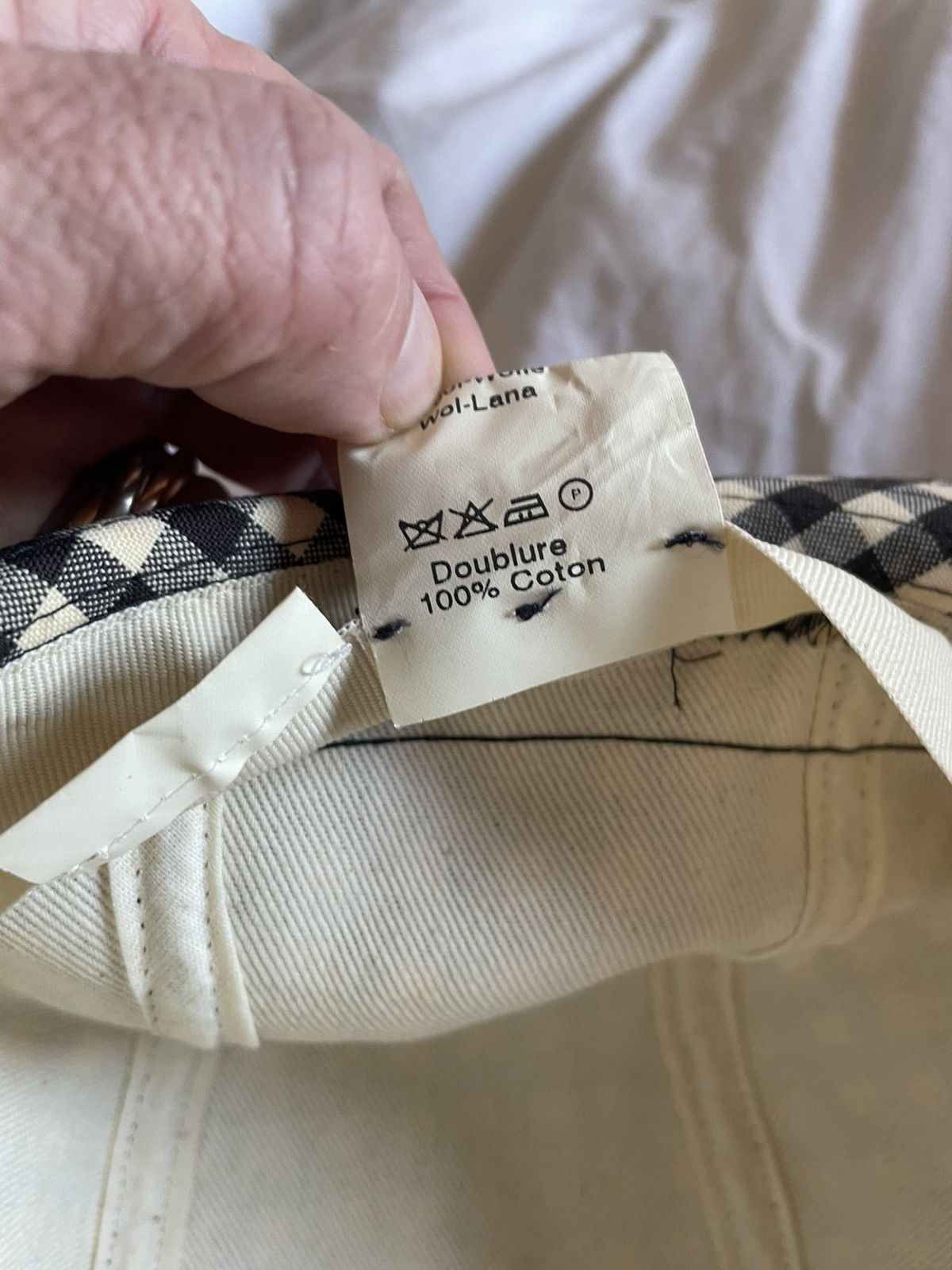 Kenzo Y2K Gingham Pork Pie Hat sz 2 Size ONE SIZE - 4 Thumbnail