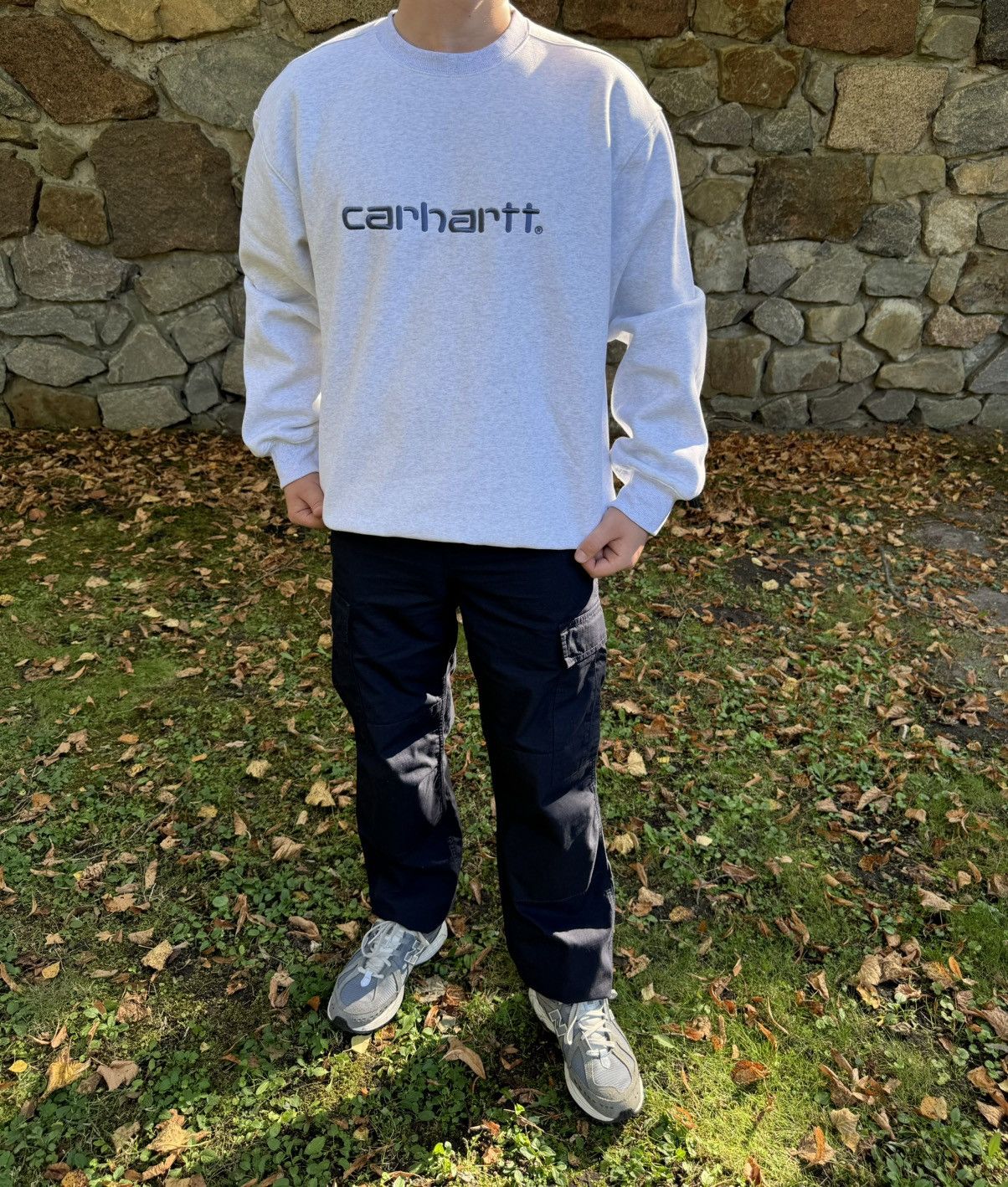 Carhartt Wip Carhartt Ash Heather Sweatshirt Size US XL / EU 56 / 4 - 2 Thumbnail