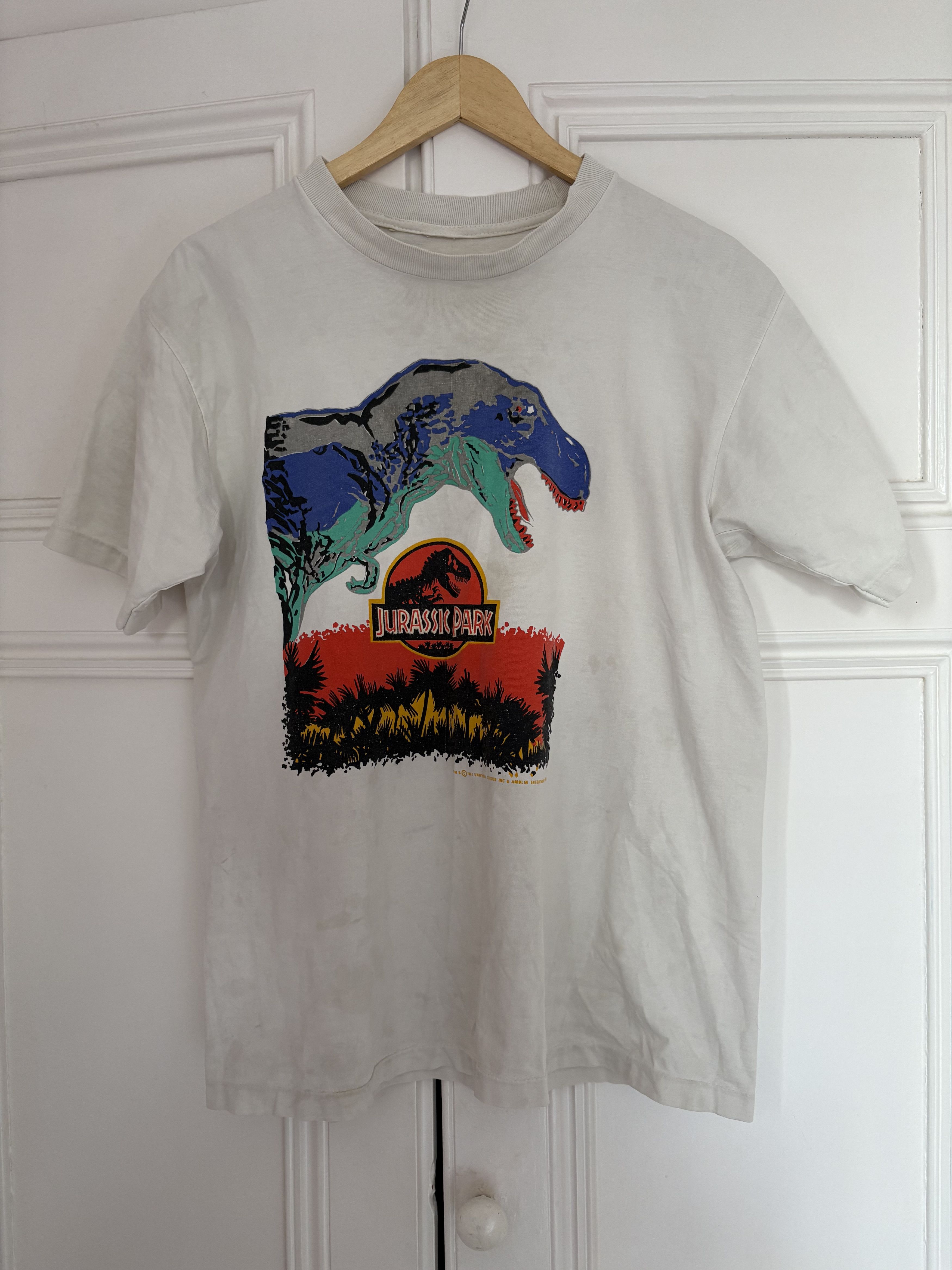 Anvil Vintage Jurassic Park 90s universal studio single stitch tee Size US L / EU 52-54 / 3 - 1 Thumbnail